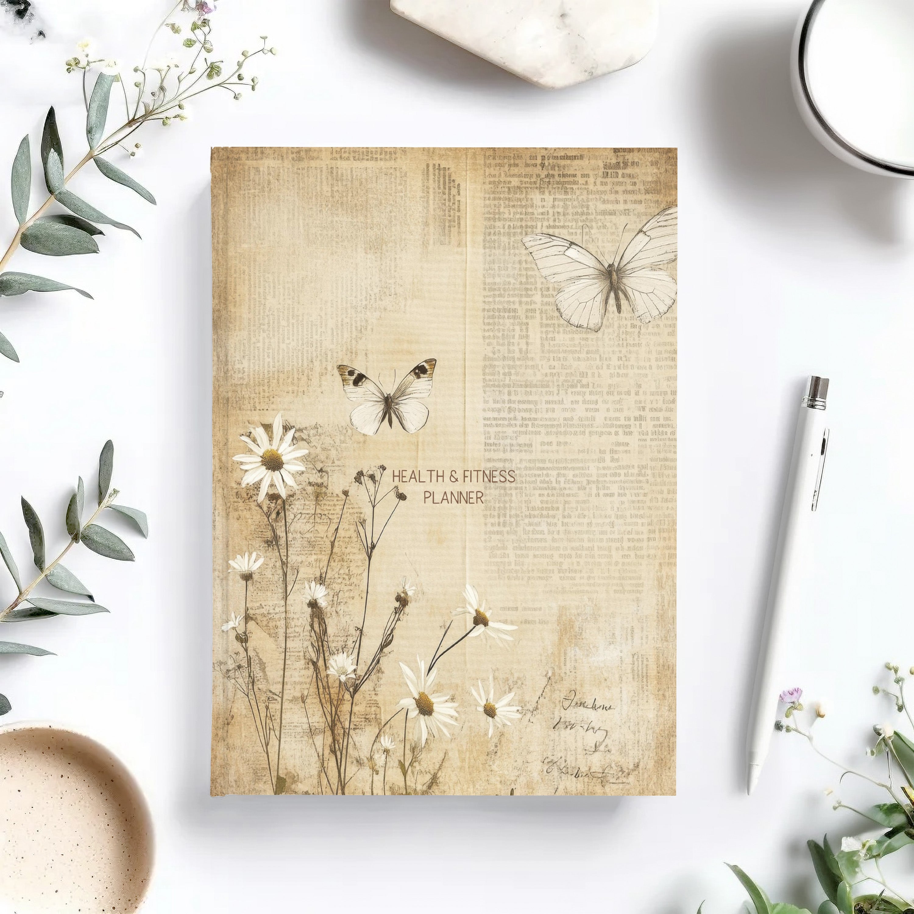 NEW - 12 Month Health & Fitness Planner - Bufferfly