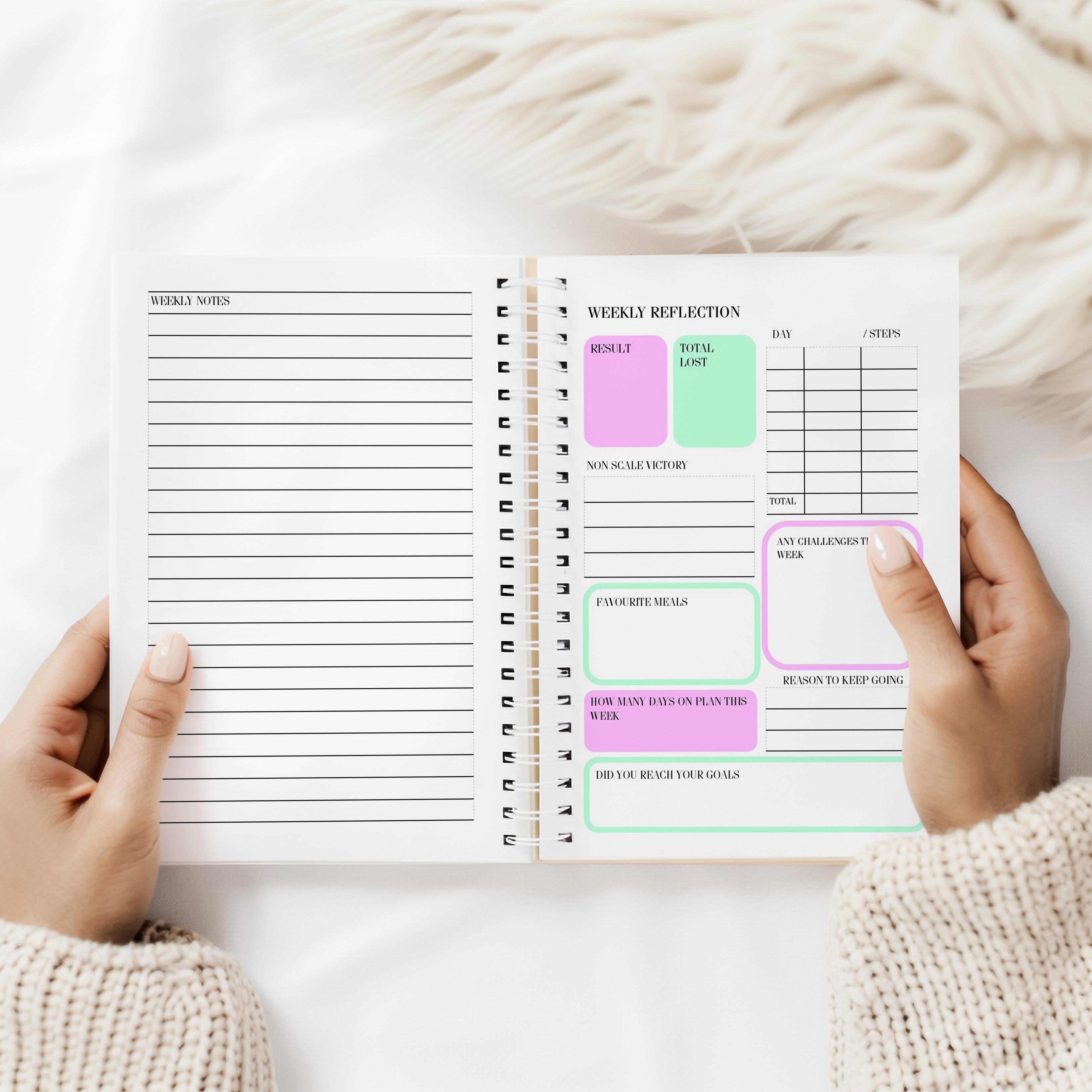 Deluxe Food Diary - Cals - Just Bee Awesome