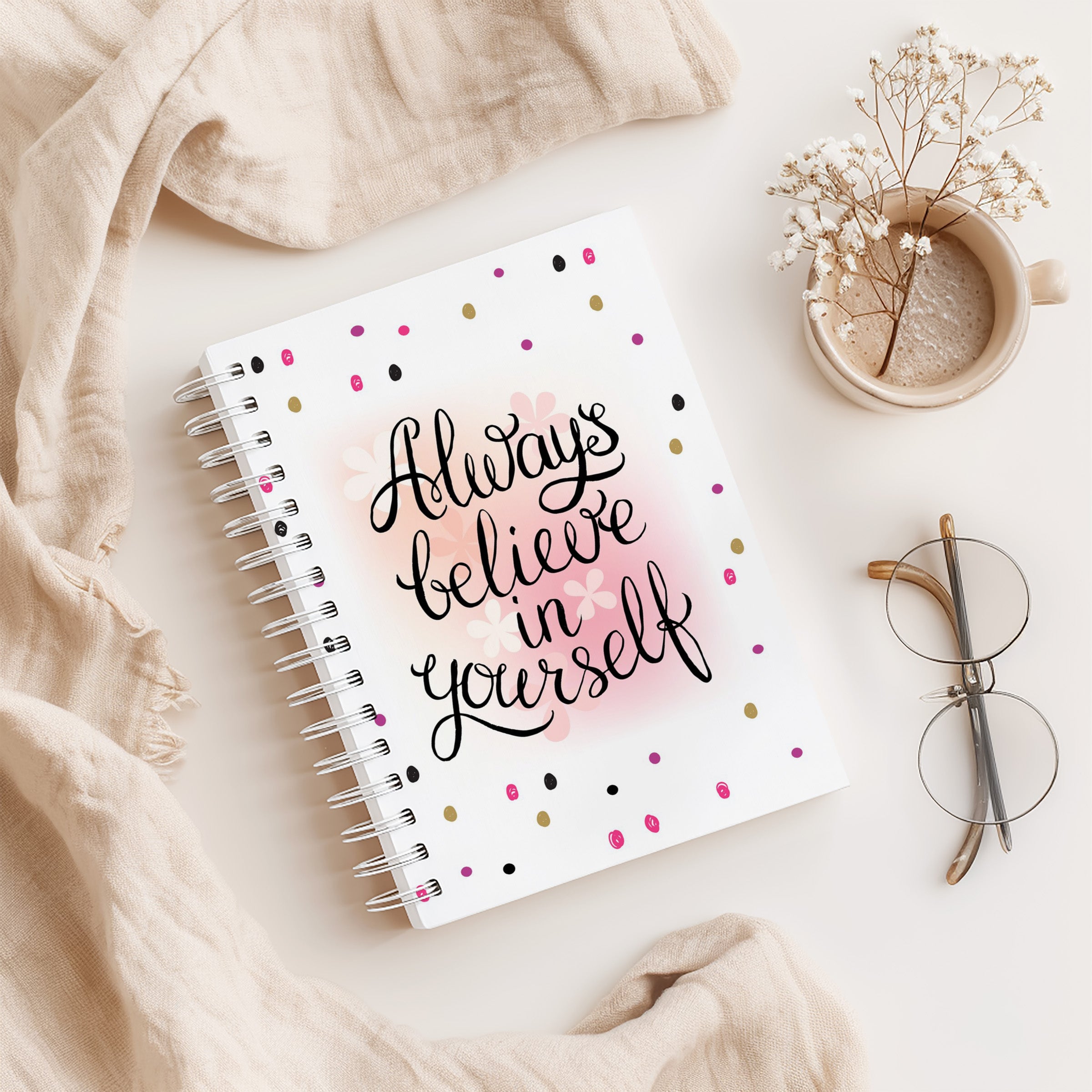 12 Week Wellness Journal - Always Believe In Pink