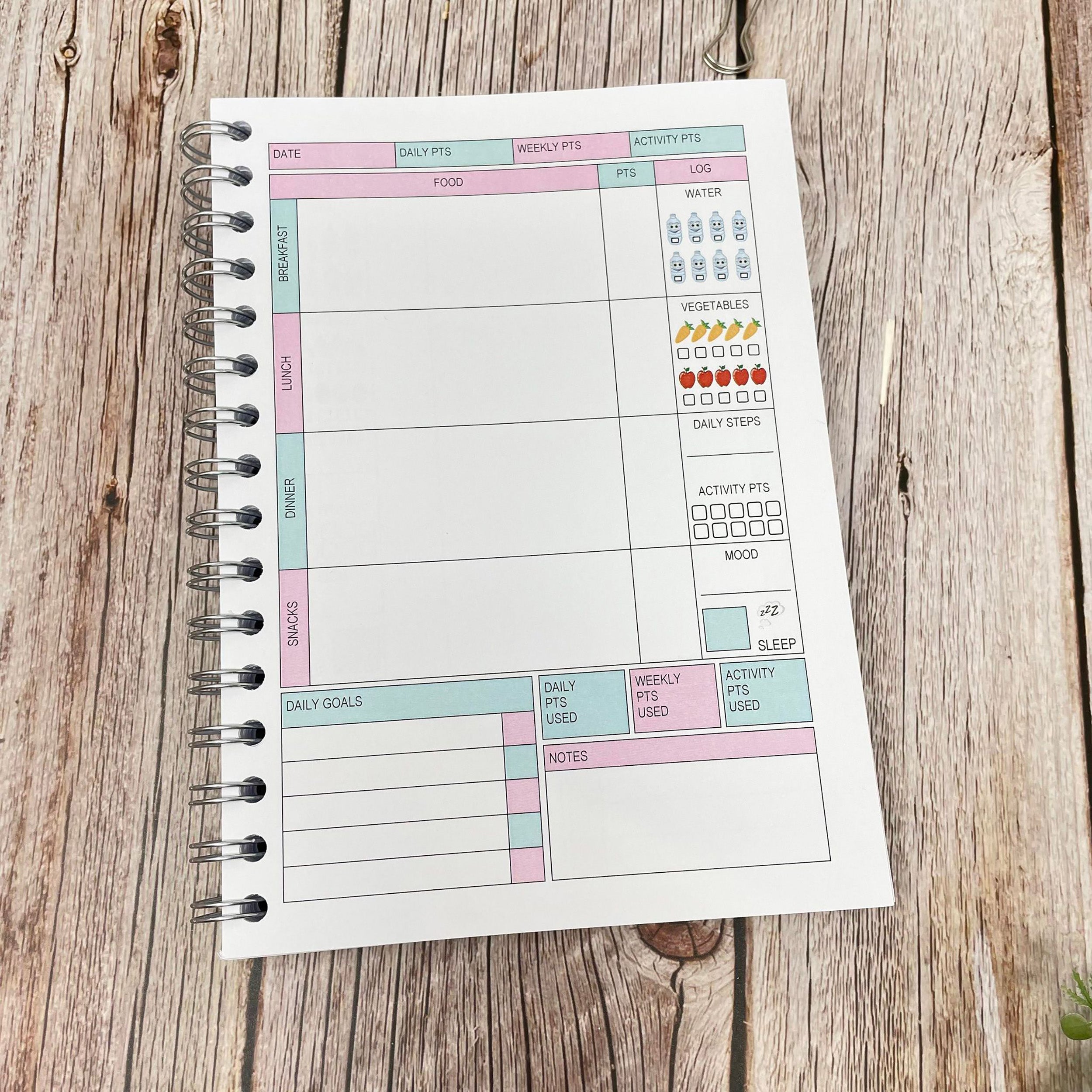 6 Month WW Food Diary - WW Original - B&W Believe