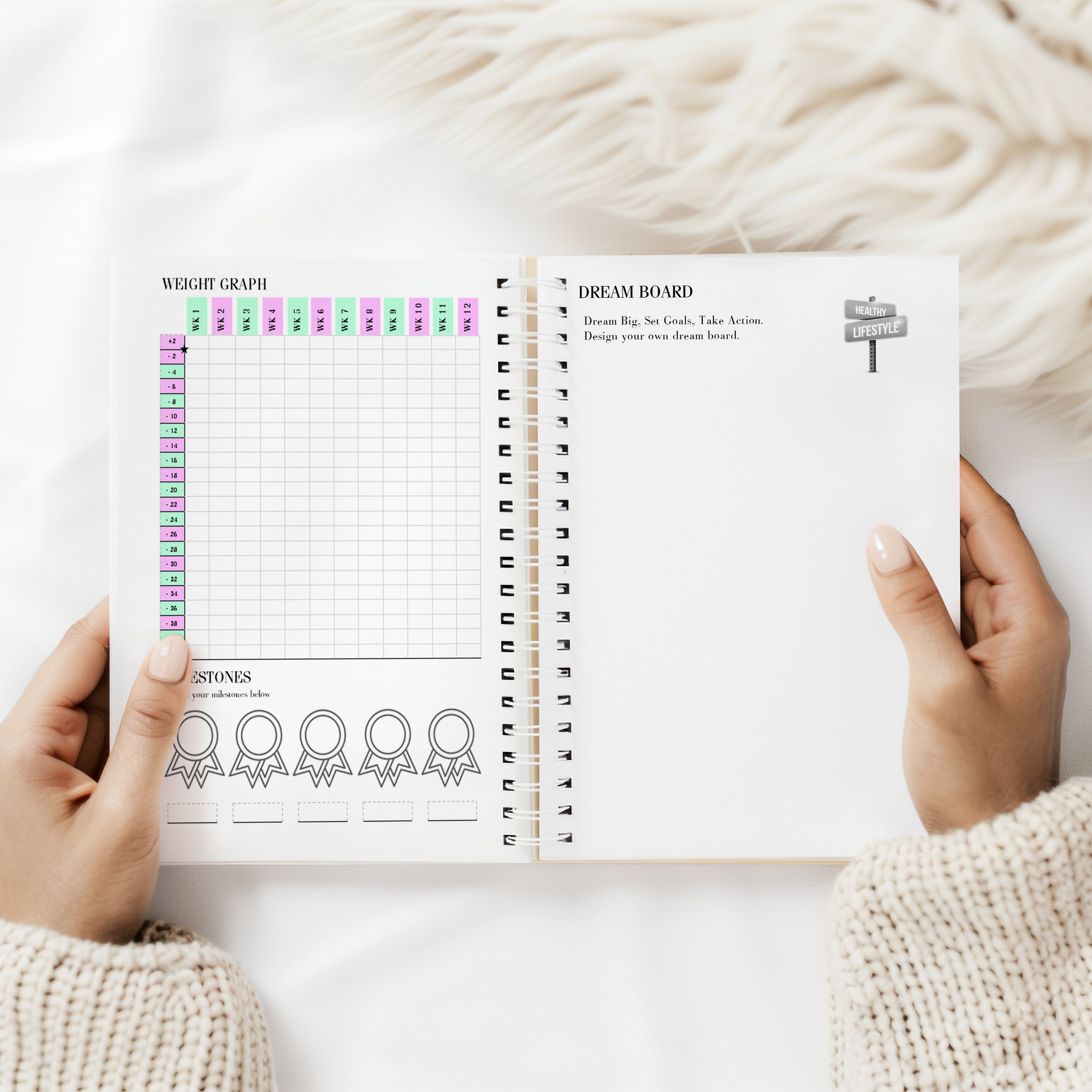 Deluxe Food Diary - Cals - Just Bee Awesome