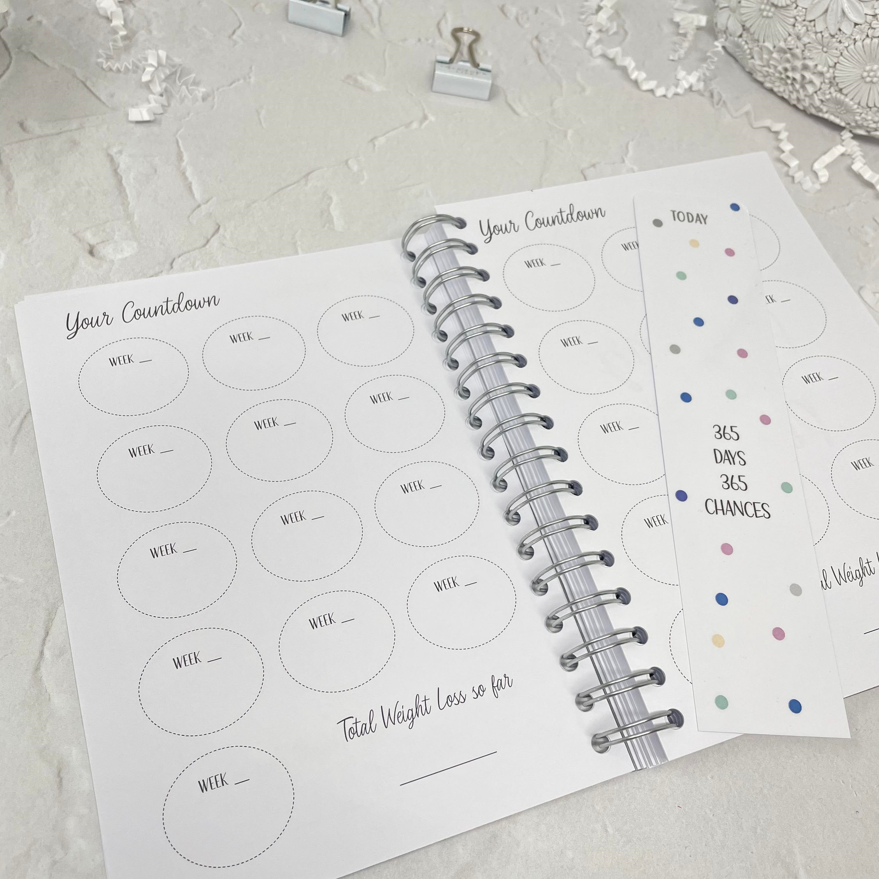 12 Month Food Diary, Year Planner - 365 Days 365 Chances