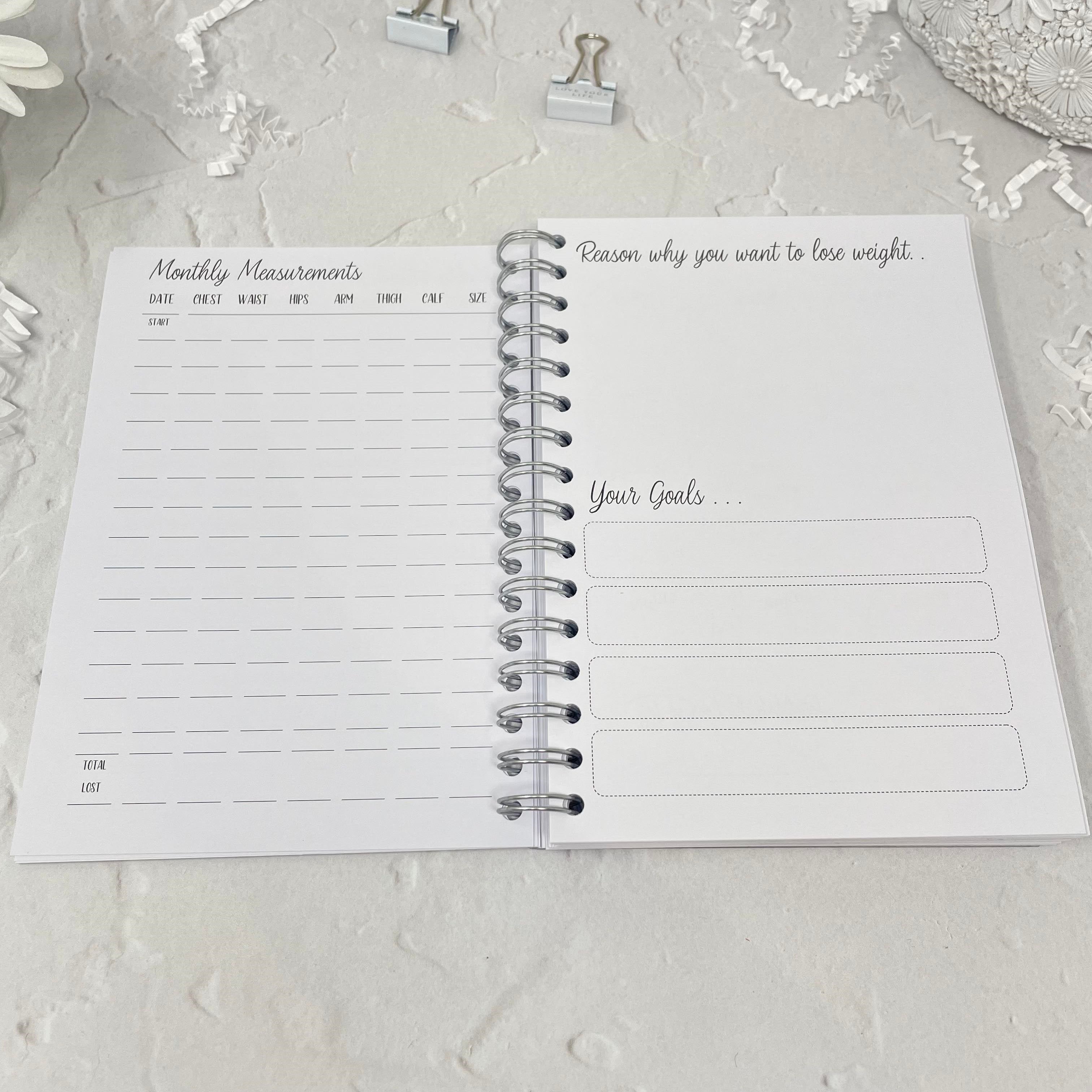 12 Month Food Diary, Year Planner - 365 Days 365 Chances