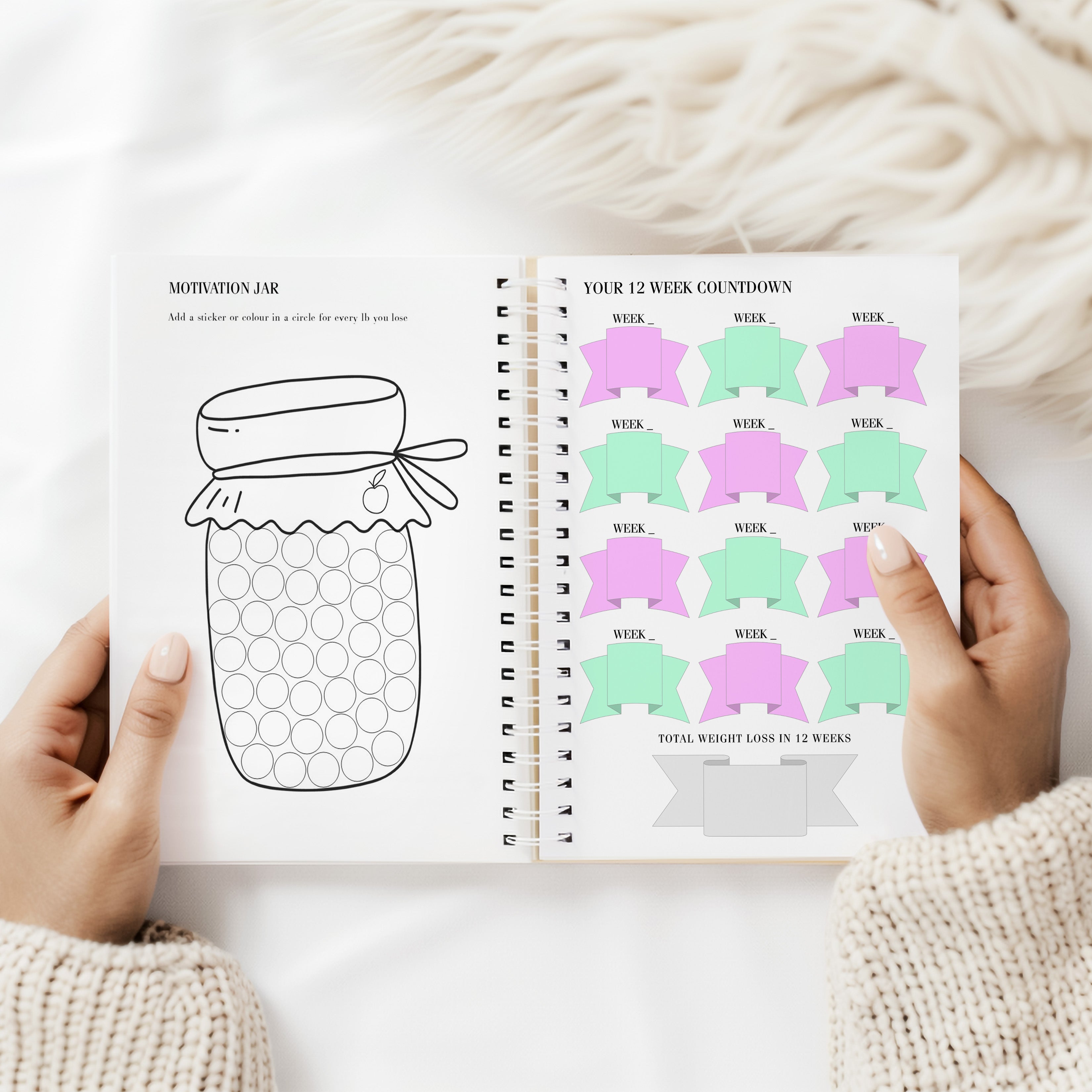 Deluxe Food Diary - Cals - Just Bee Awesome