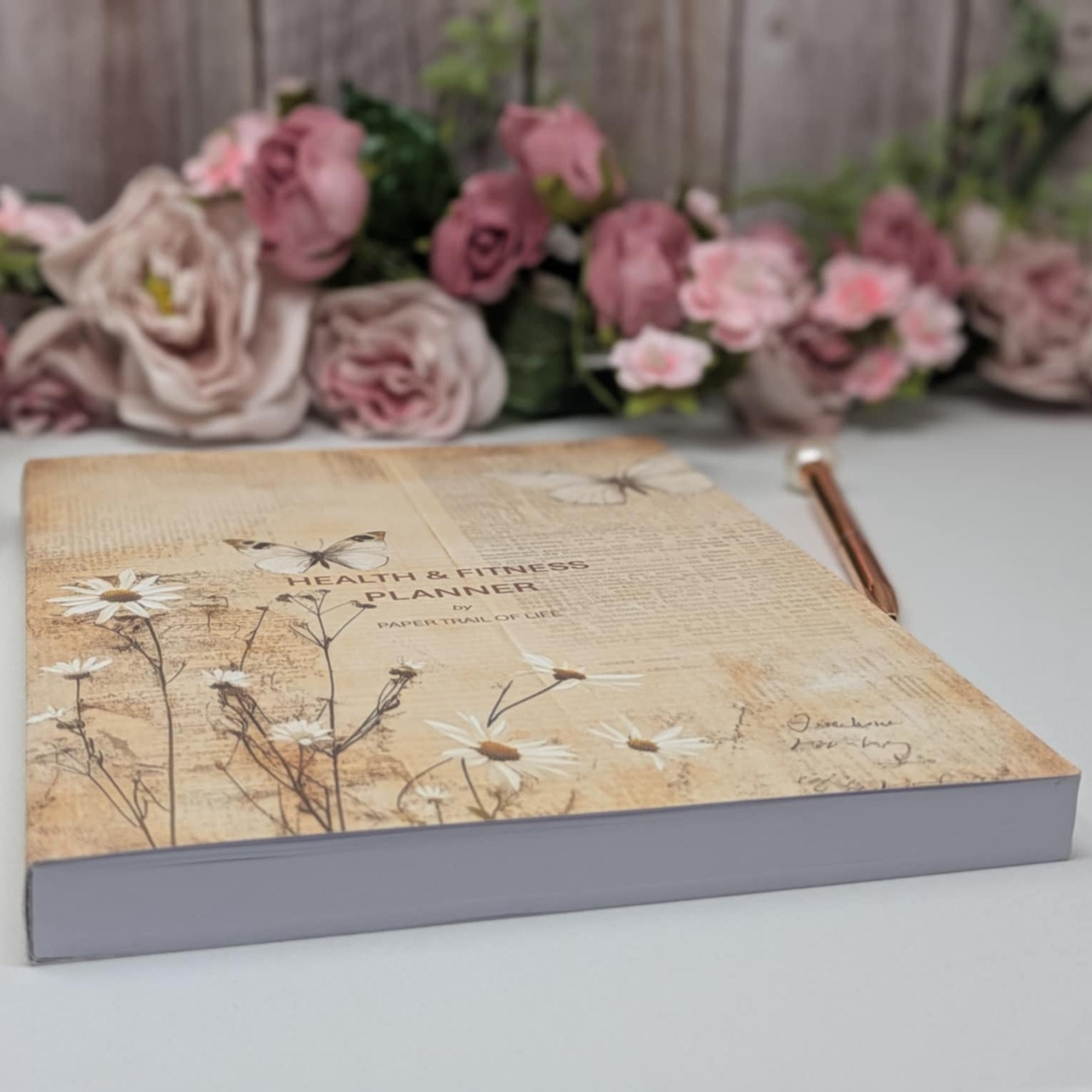 NEW - 12 Month Health & Fitness Planner - Bufferfly