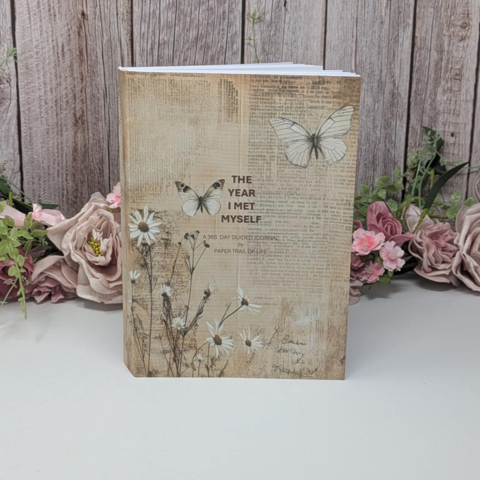 365 Day Guided Self Reflection Journal - The Year I Met Myself – Butterfly