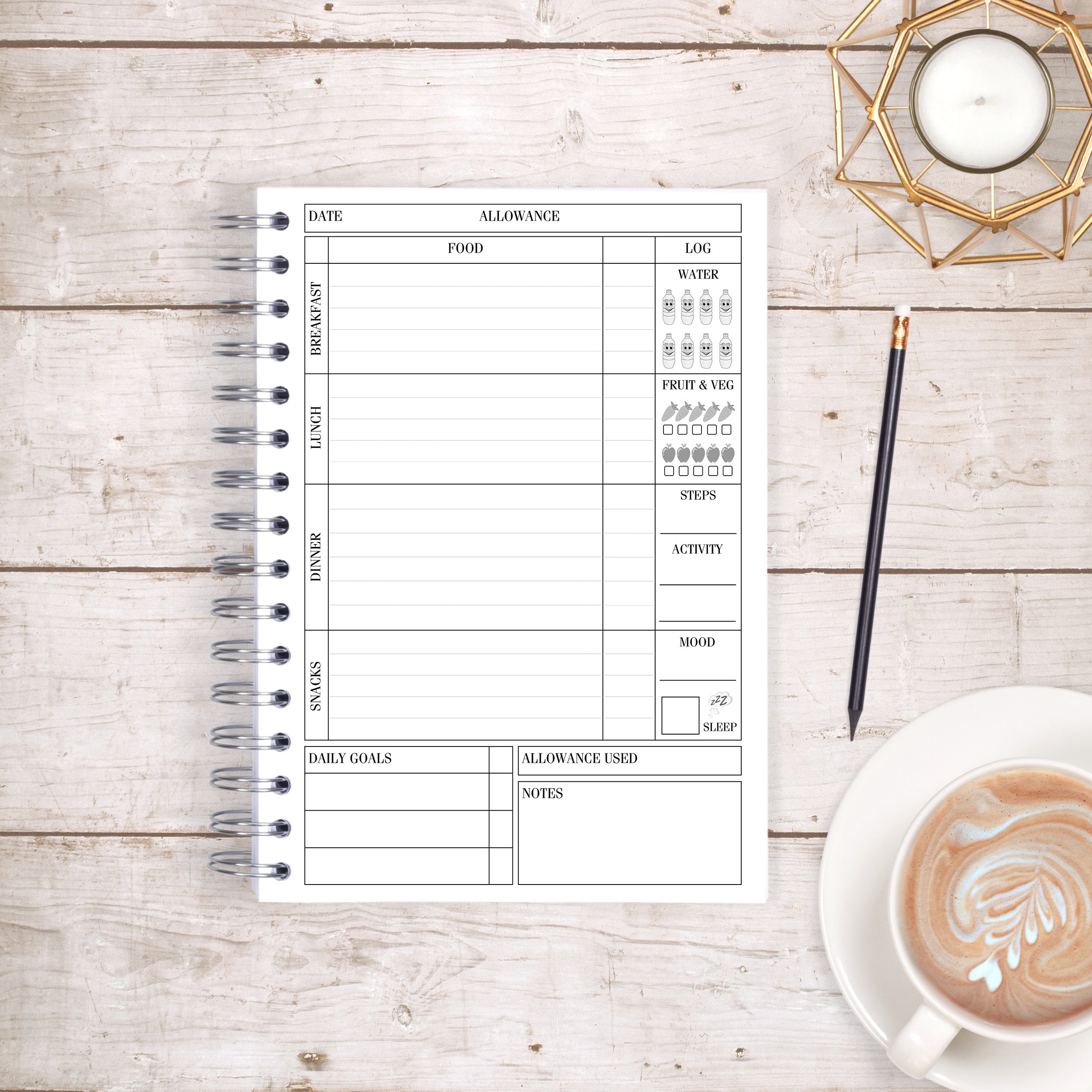 Mono Cals Food Diary - Manifest