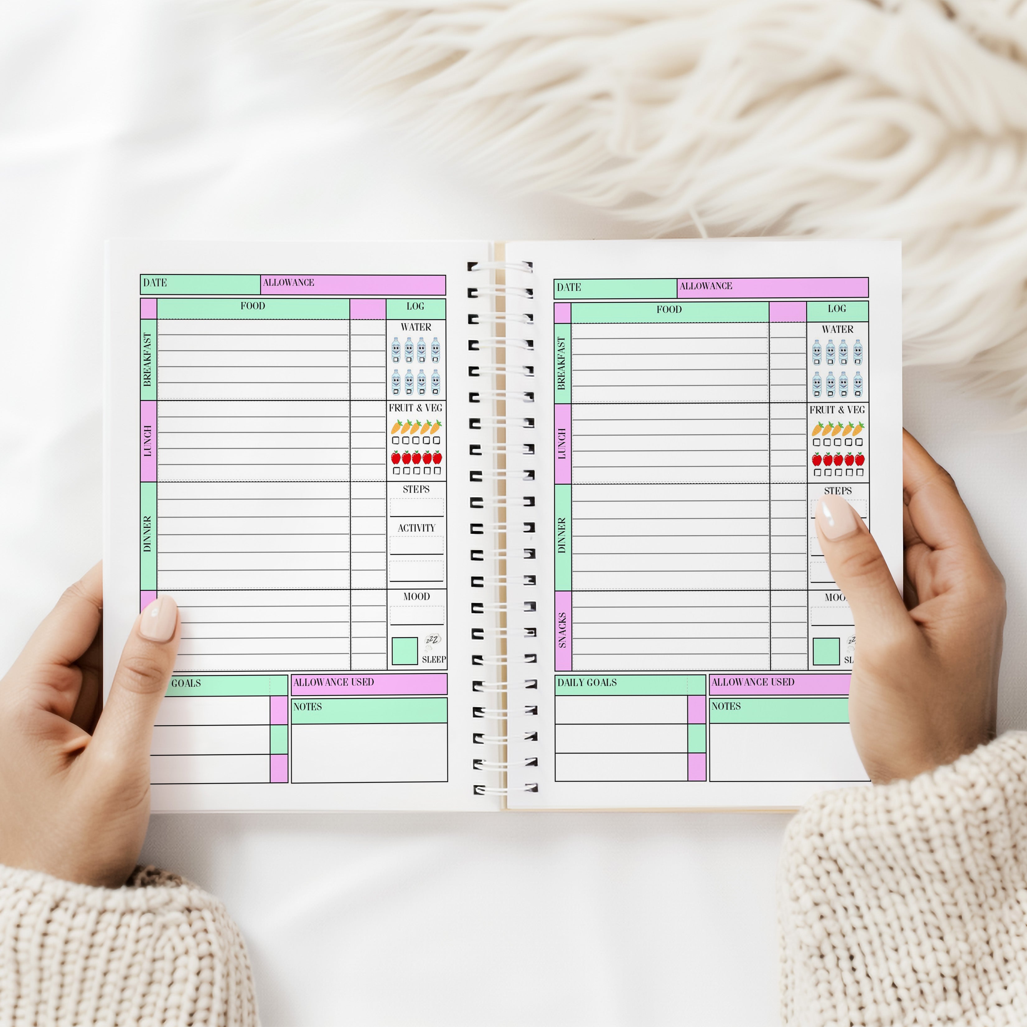 Deluxe Food Diary - Cals - Just Bee Awesome