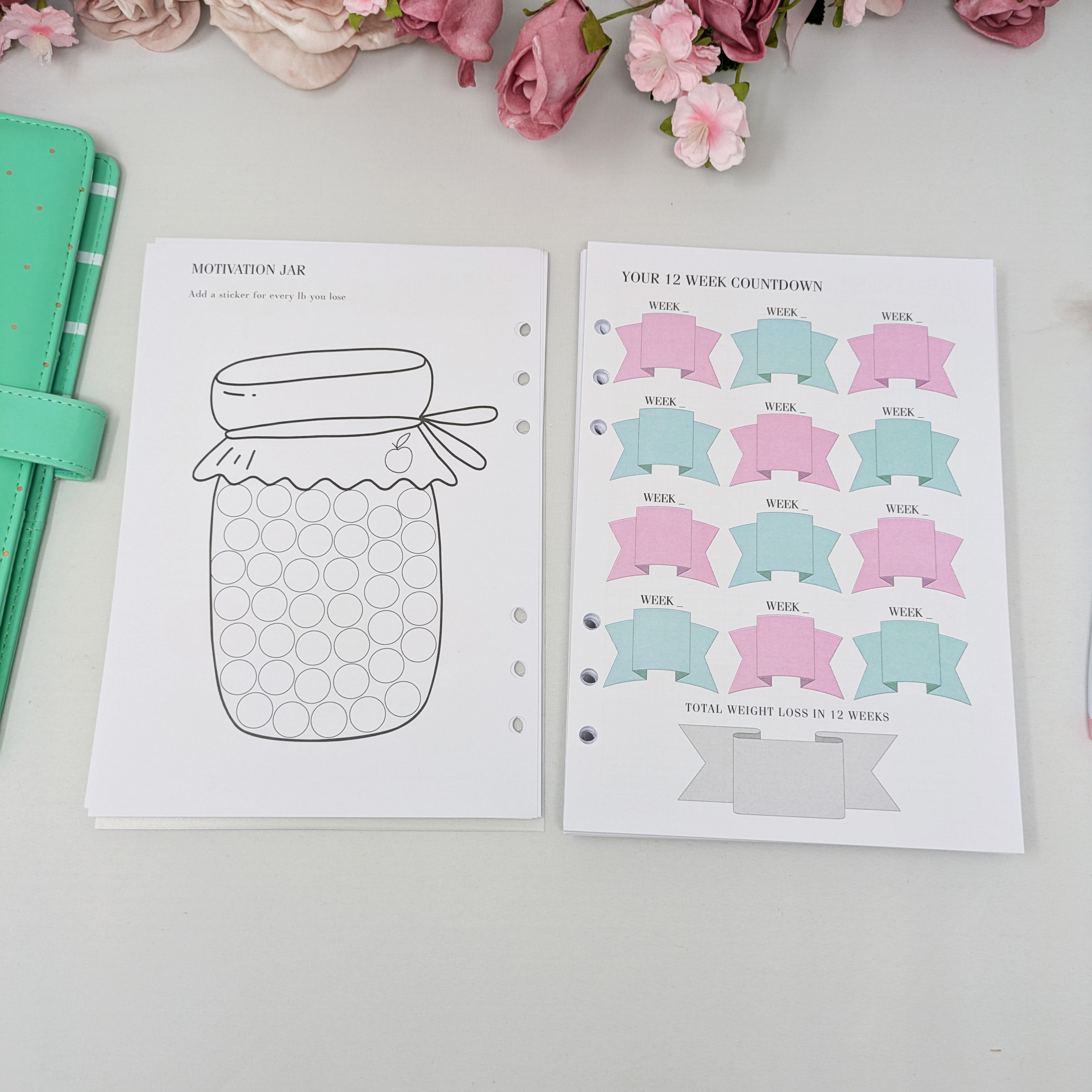 Deluxe Food Diary Inserts - Thank Yourself - A5 Inserts