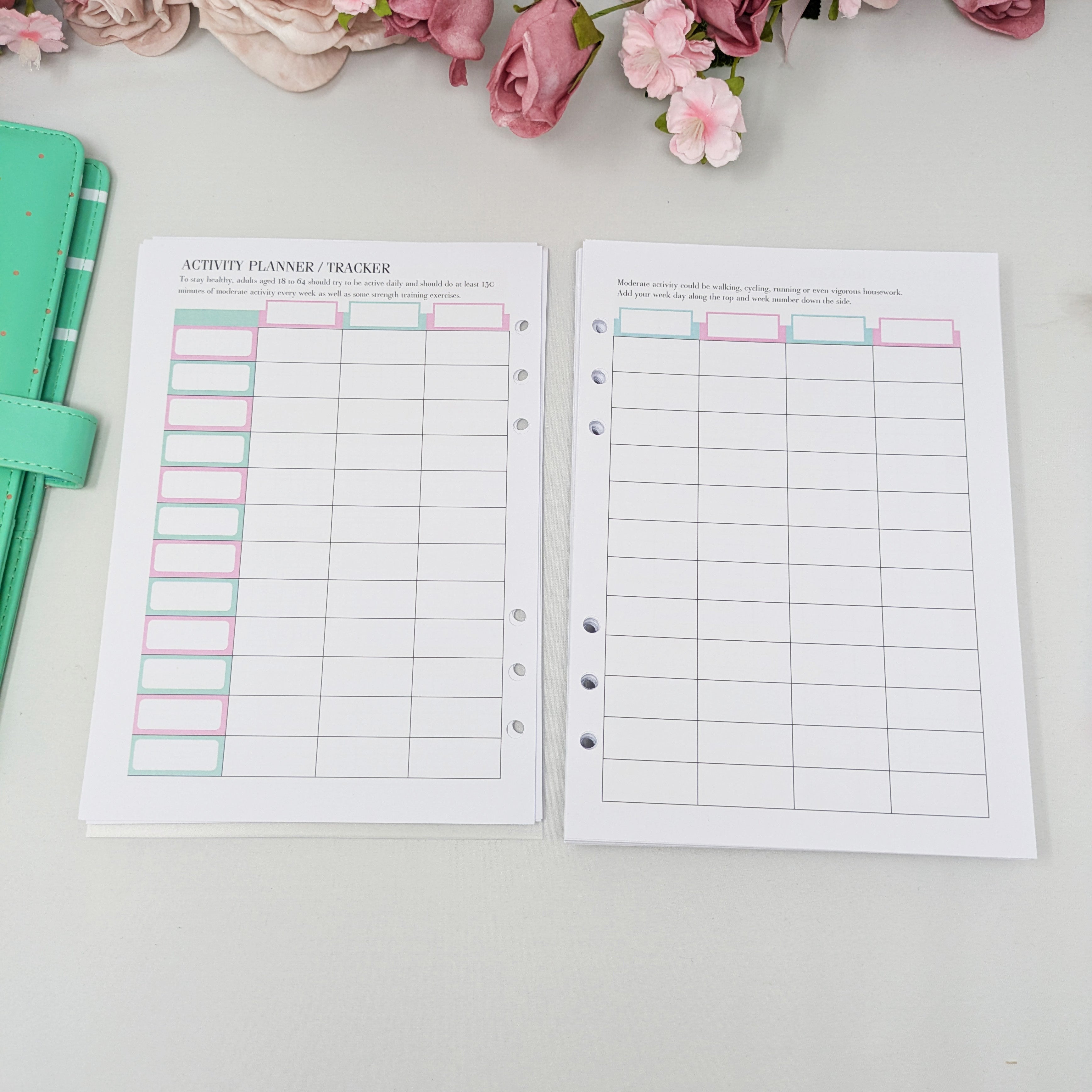 Deluxe Food Diary Inserts - Thank Yourself - A5 Inserts