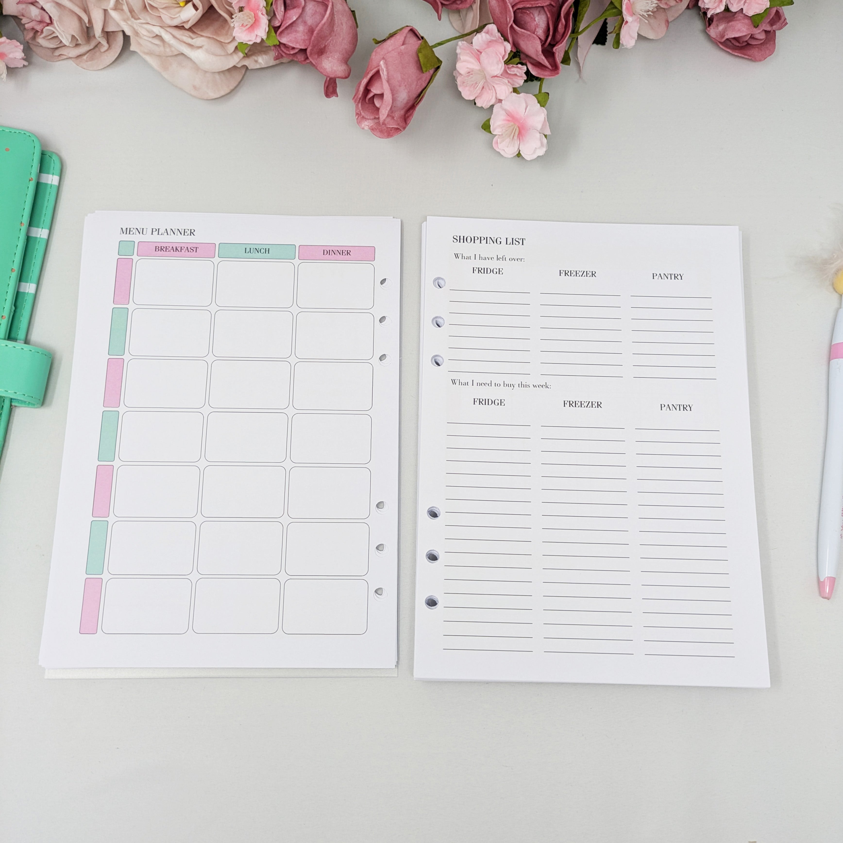 Deluxe Food Diary Inserts - Thank Yourself - A5 Inserts