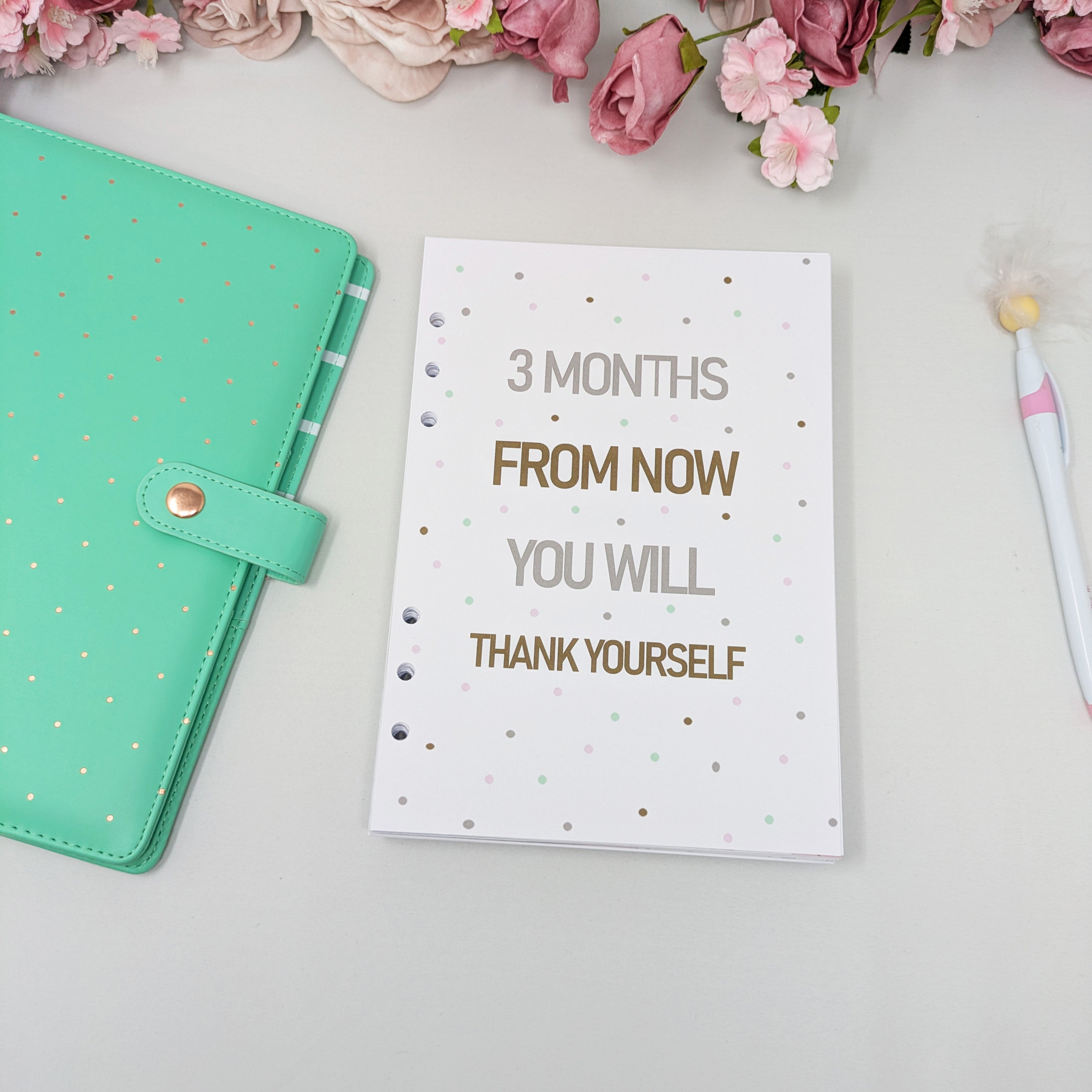 Deluxe Food Diary Inserts - Thank Yourself - A5 Inserts