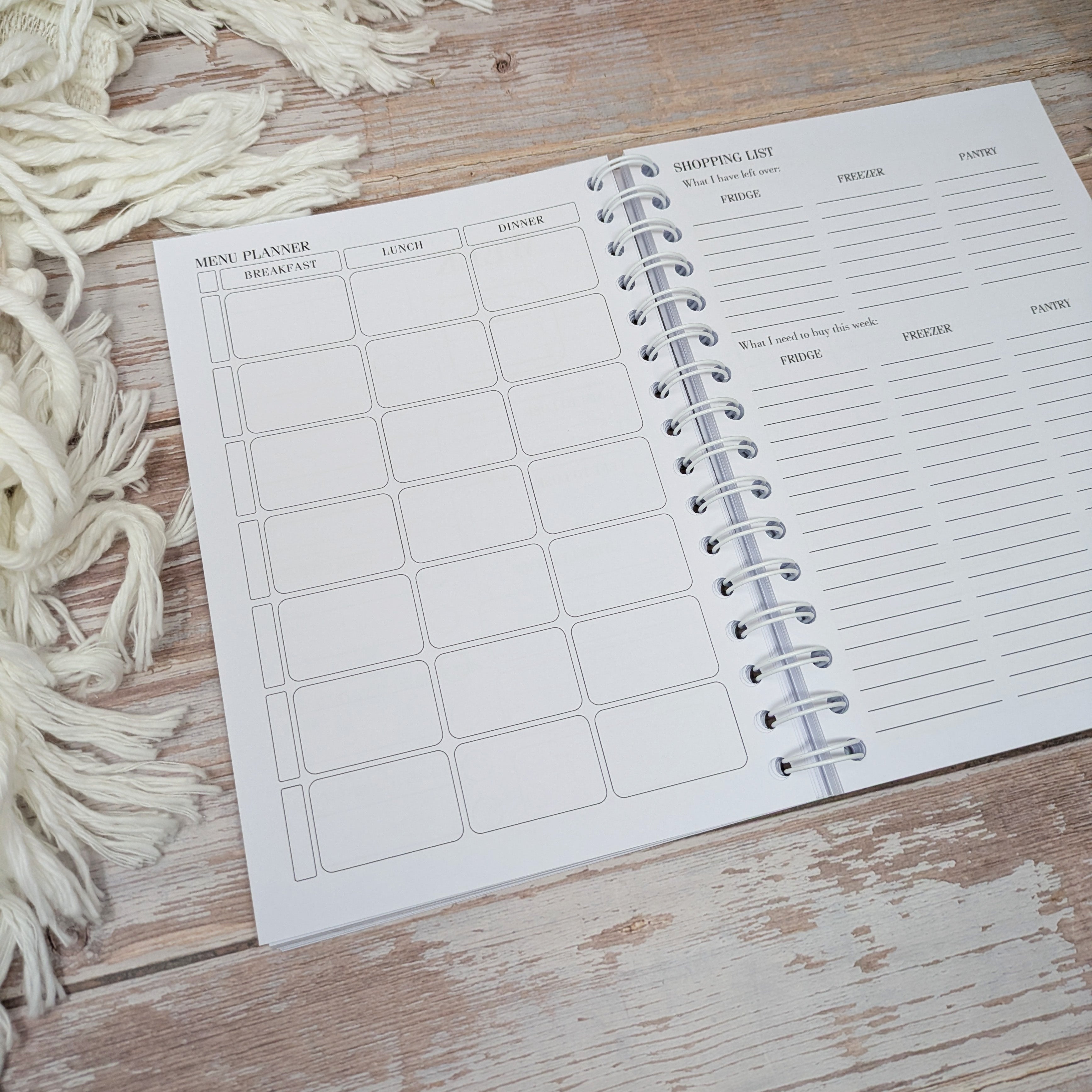 Slimming World Compatible Food Diary - Mono - Blue Wings