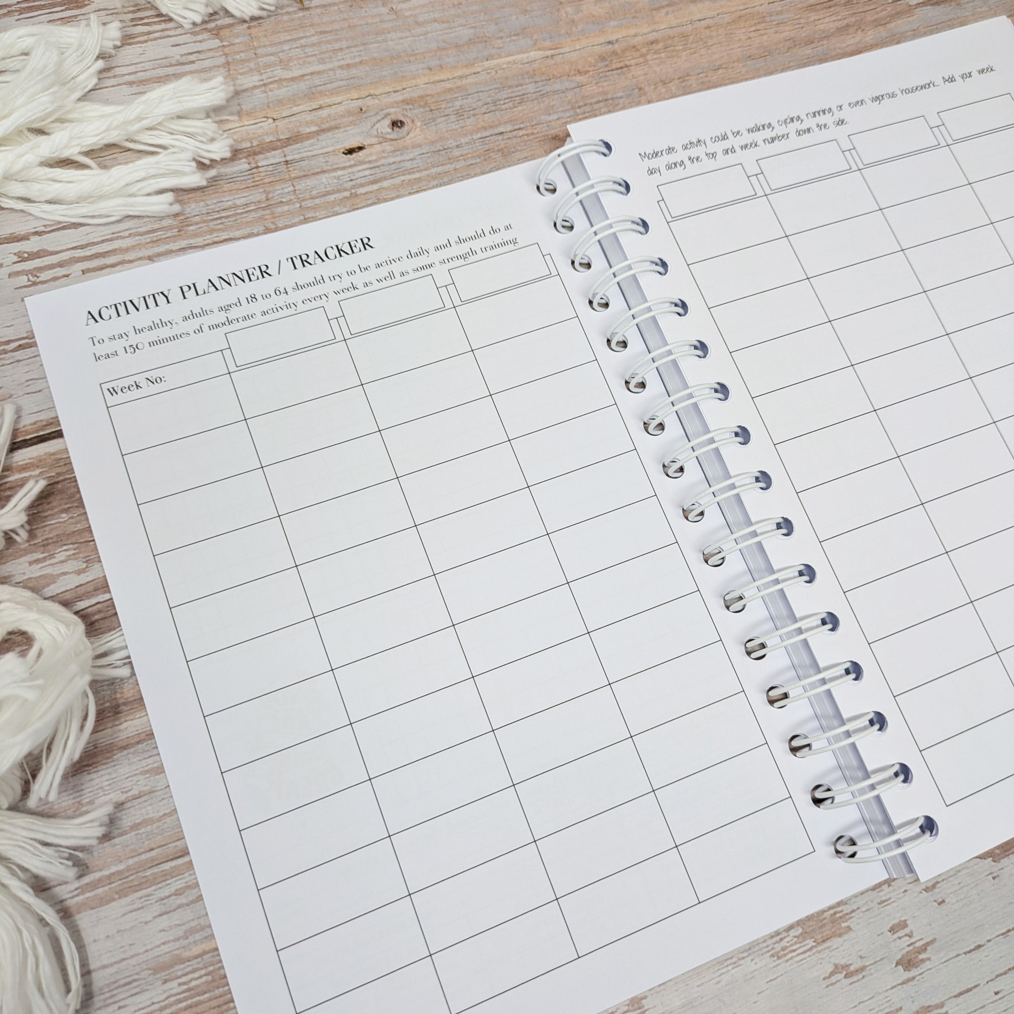 Slimming World Compatible Food Diary - Mono - Blue Wings