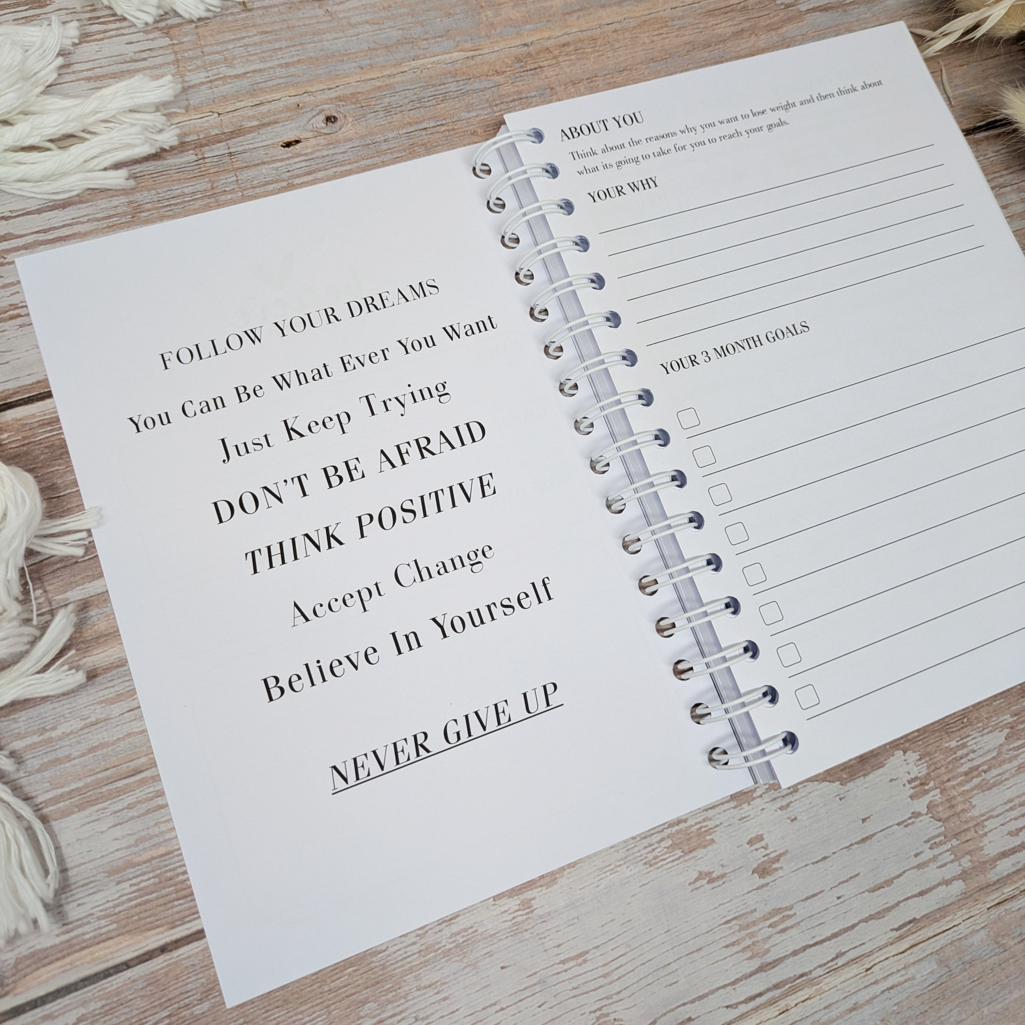 Mono Food Diary - Positive Mindset