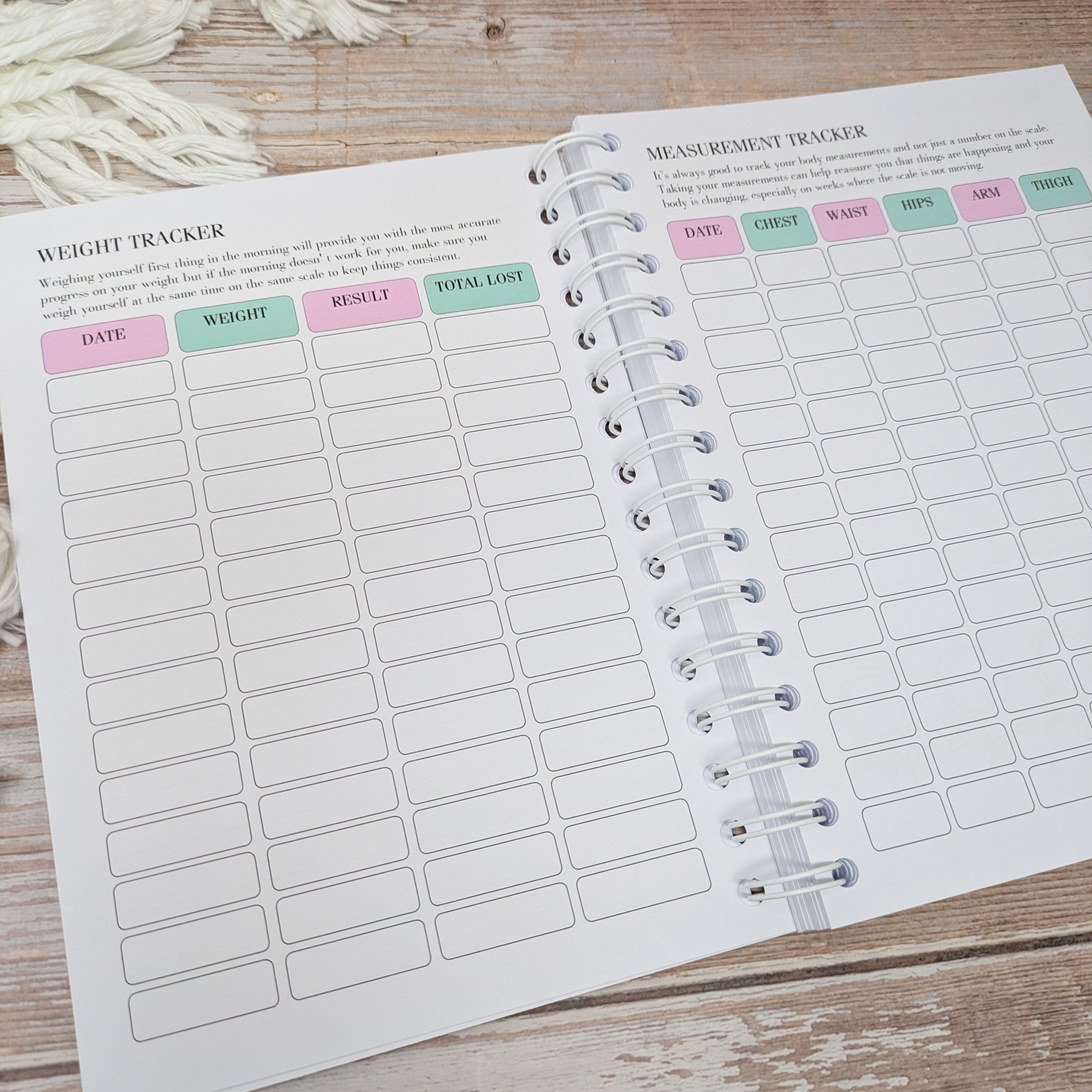 12 Week Weight Loss Journal, Food Diary - Get Shit Together