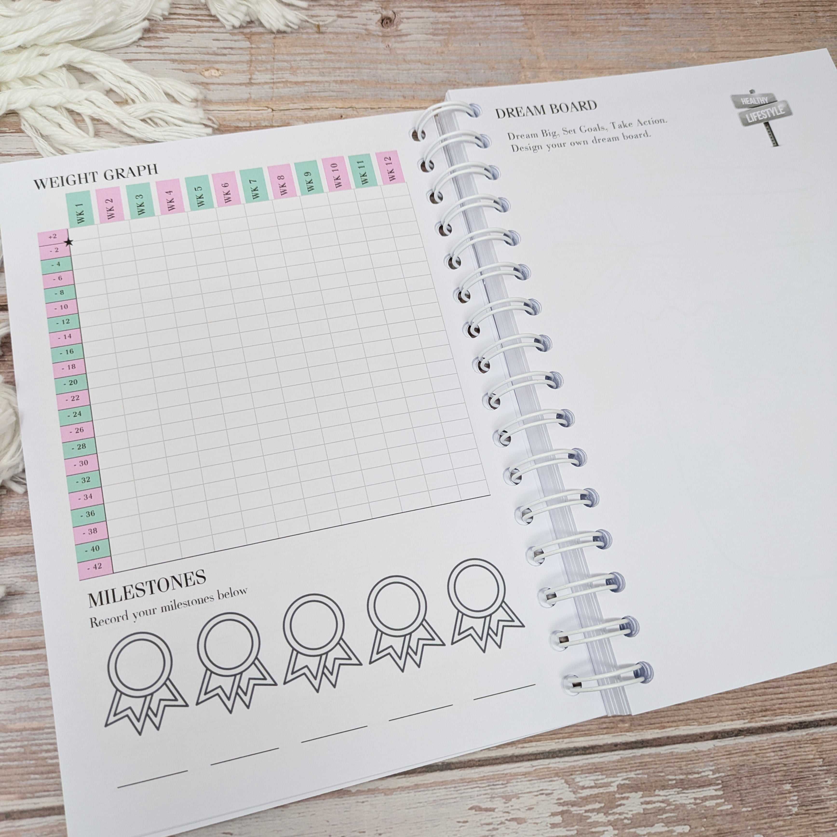 12 Week Weight Loss Journal, Food Diary - Get Shit Together