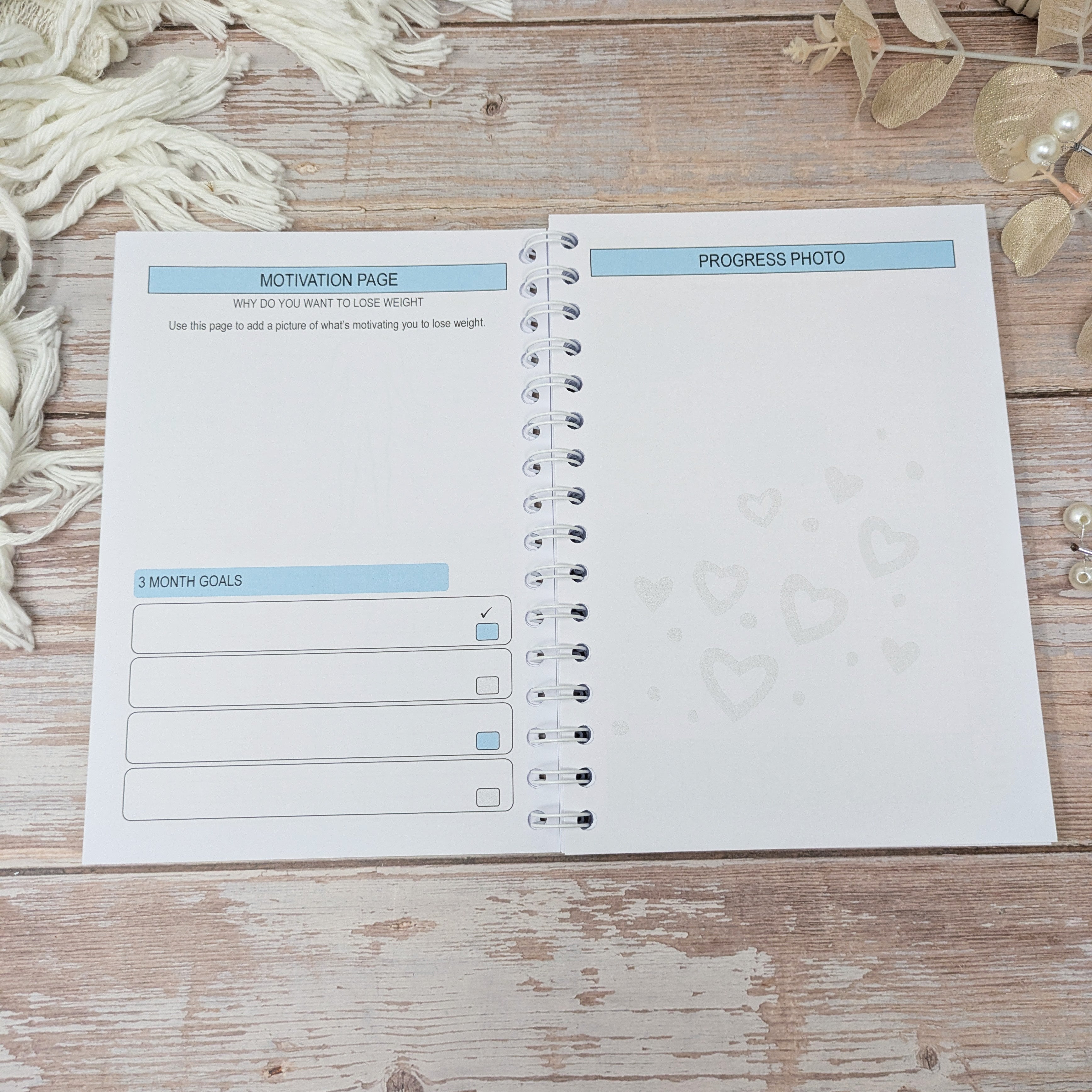 12 Wk Calories Original Food Diary - Always Bel In Blue