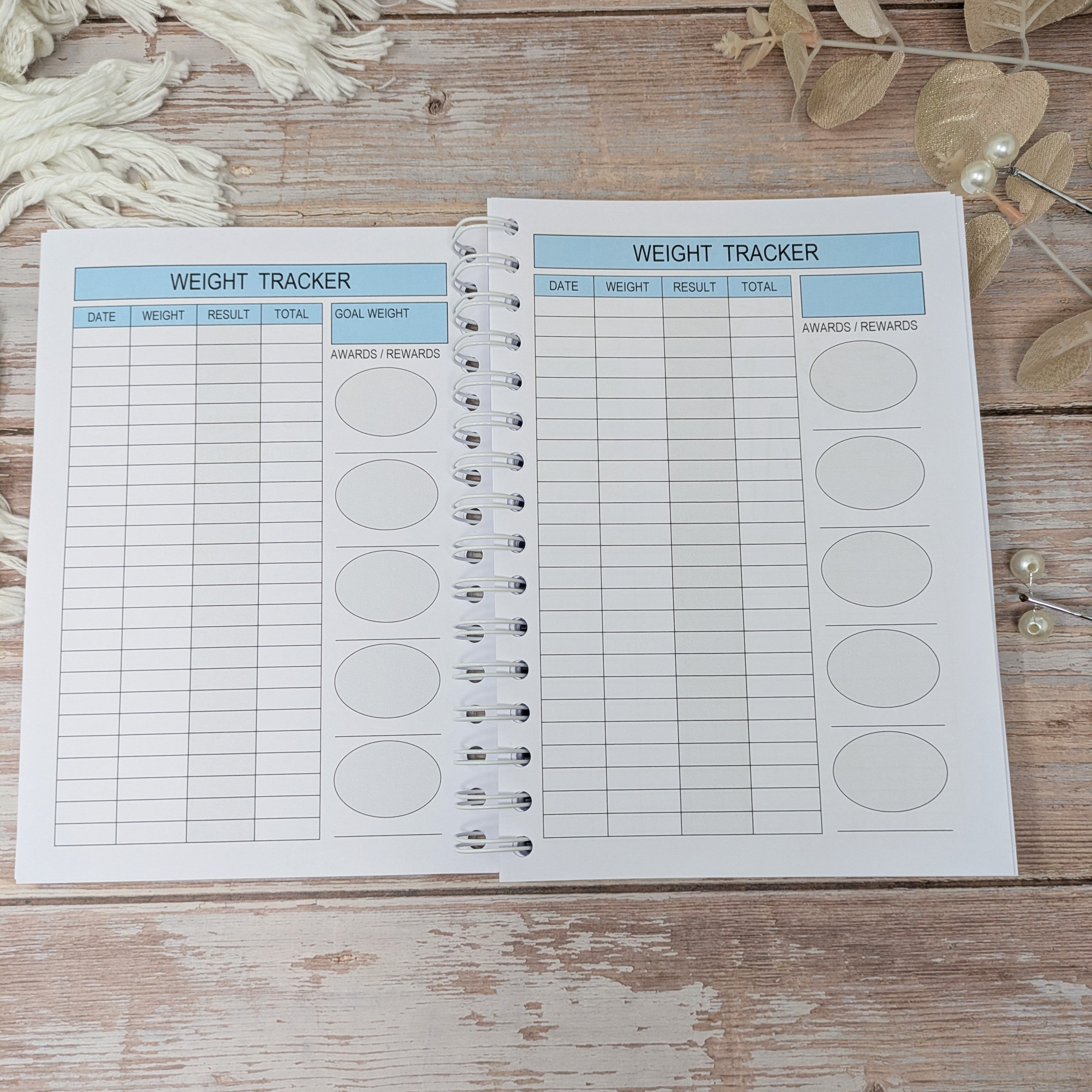 6M Calories Original Food Diary -  Always Bel In Blue