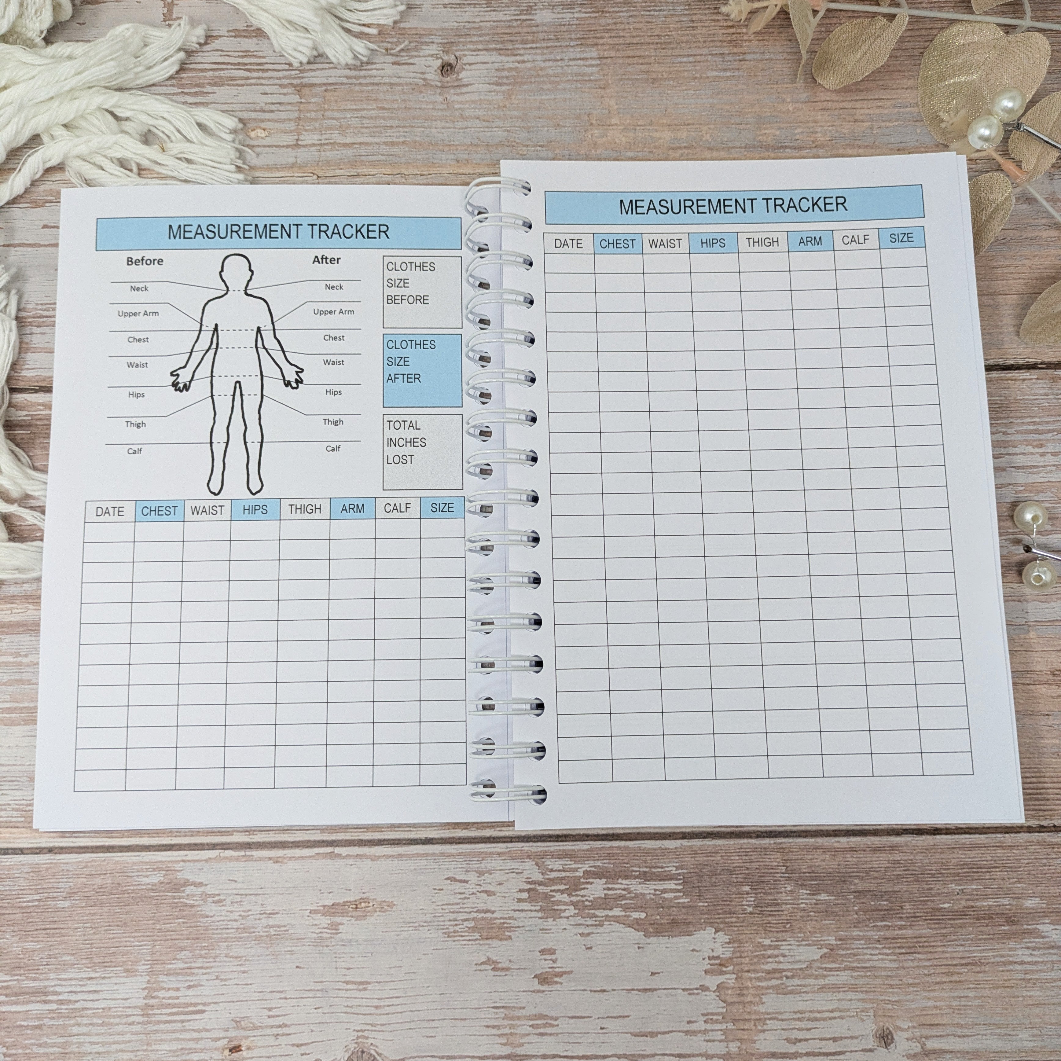 6M Calories Original Food Diary -  Always Bel In Blue