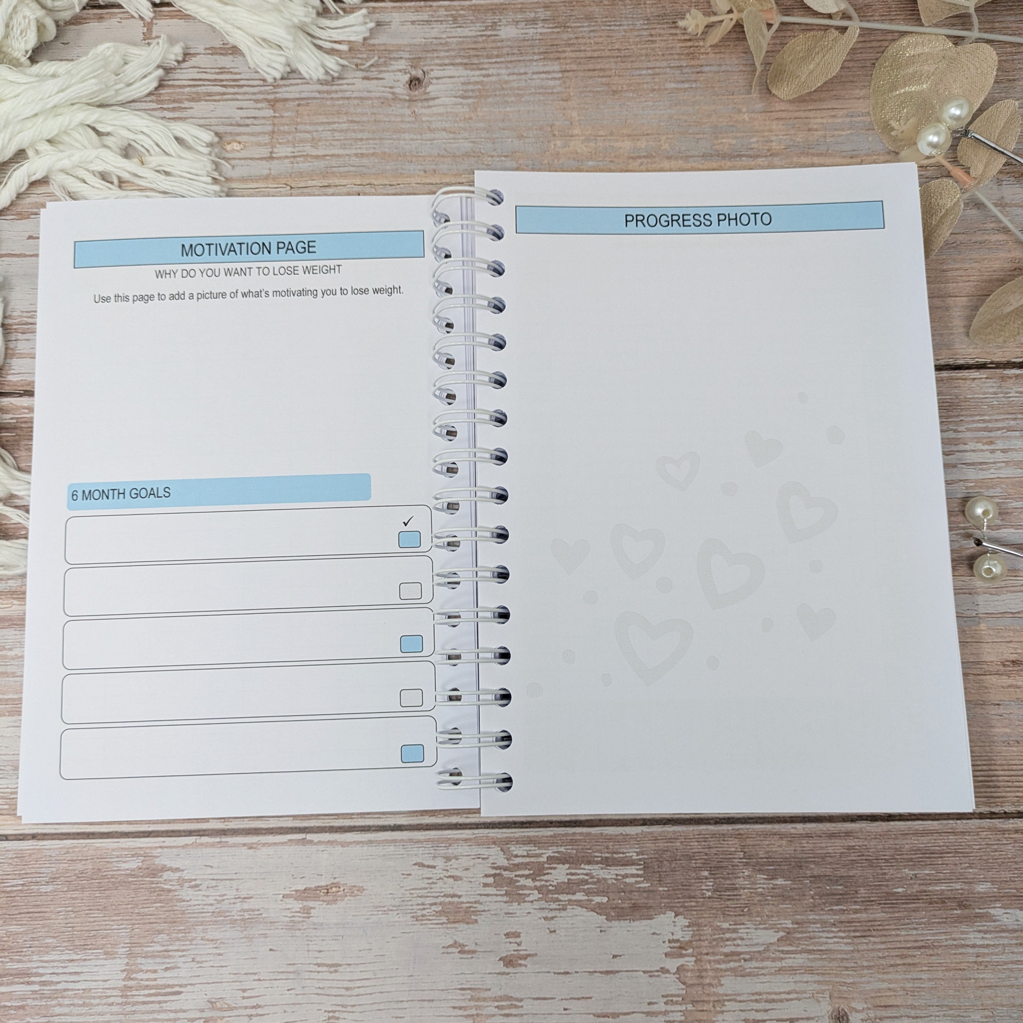 6M Calories Original Food Diary -  Always Bel In Blue