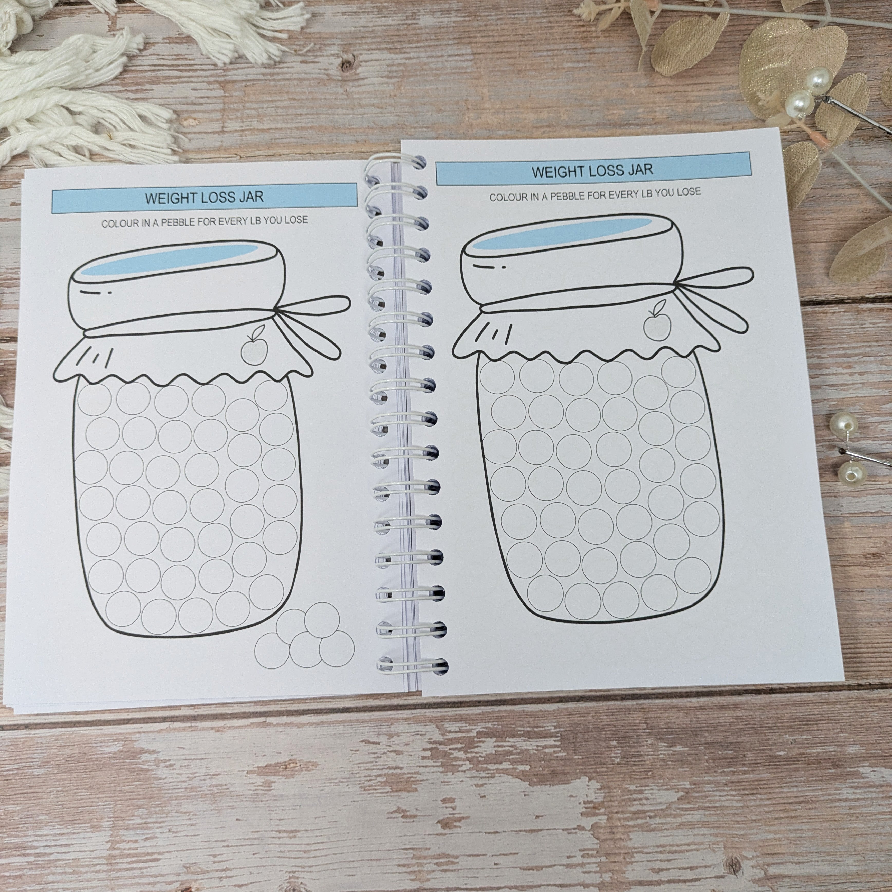 6M Calories Original Food Diary -  Always Bel In Blue