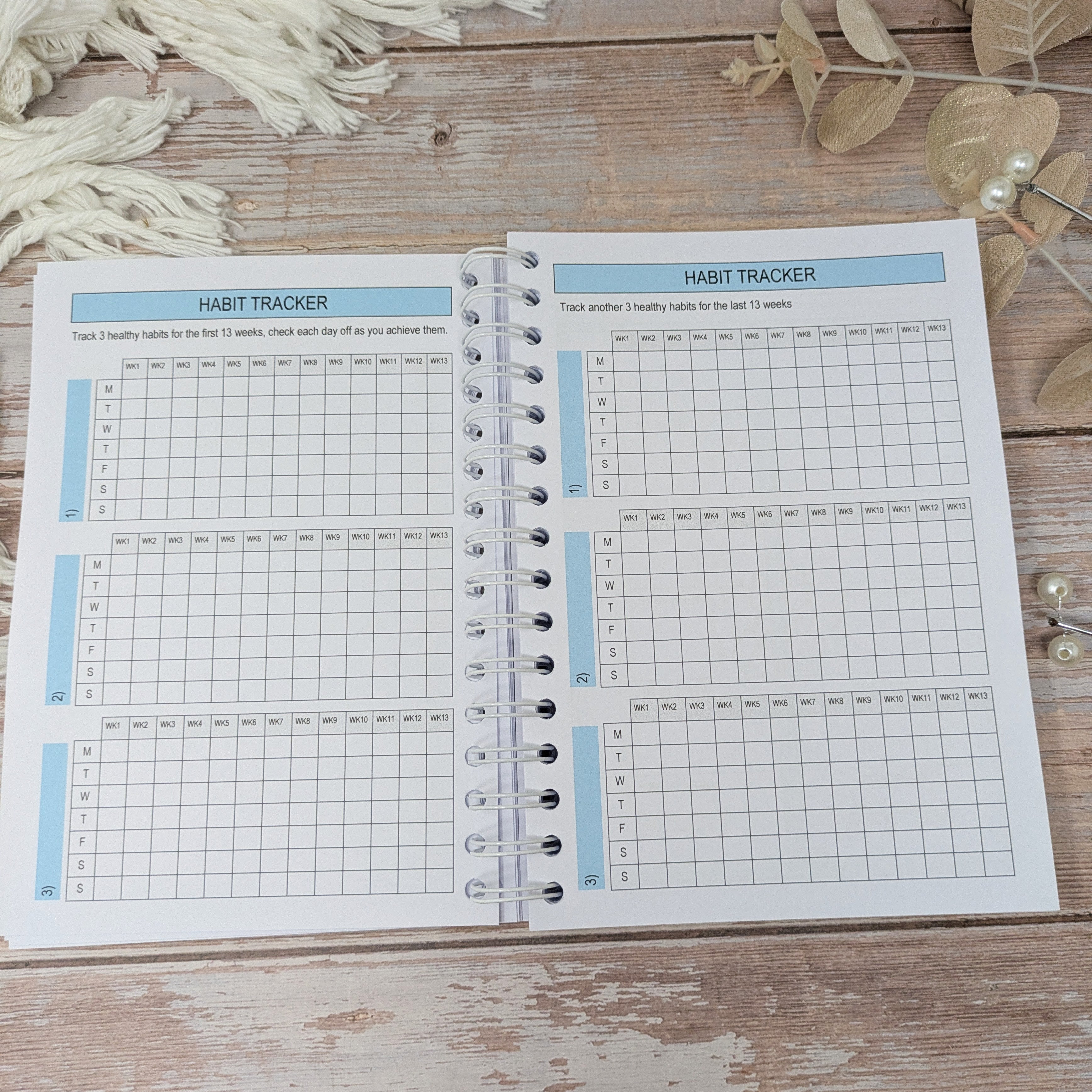 6M Calories Original Food Diary -  Always Bel In Blue