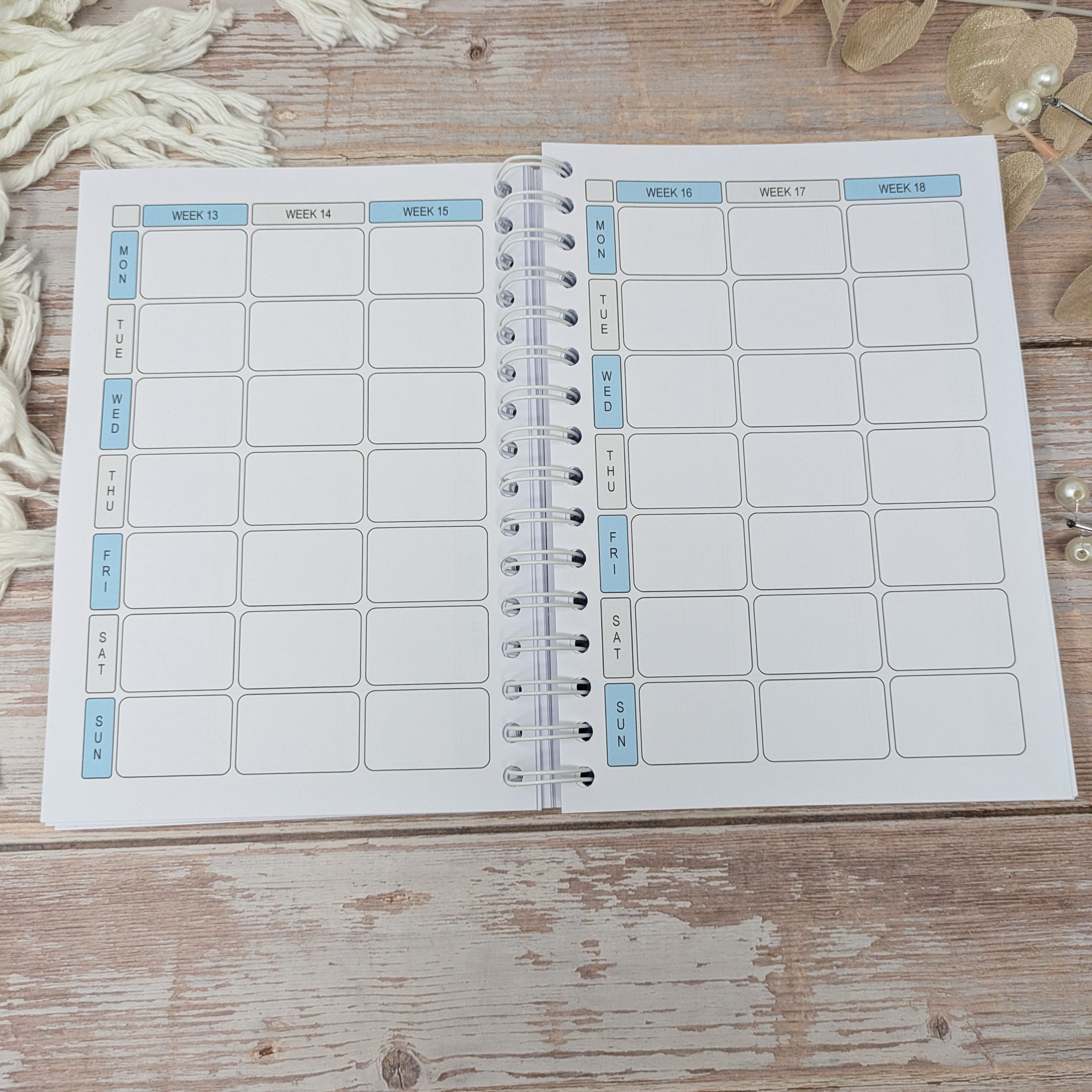 6M Calories Original Food Diary -  Always Bel In Blue