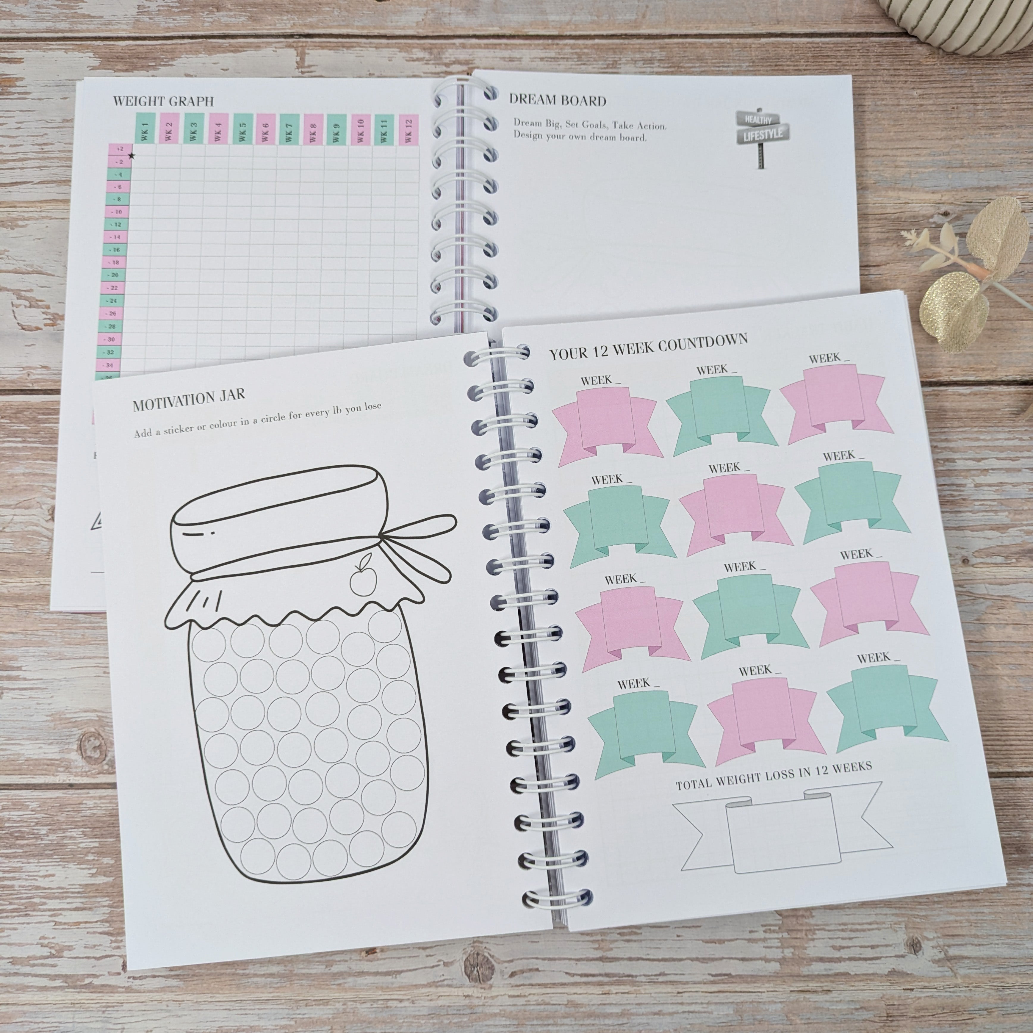 Deluxe Food Diary - Always Believe Pink