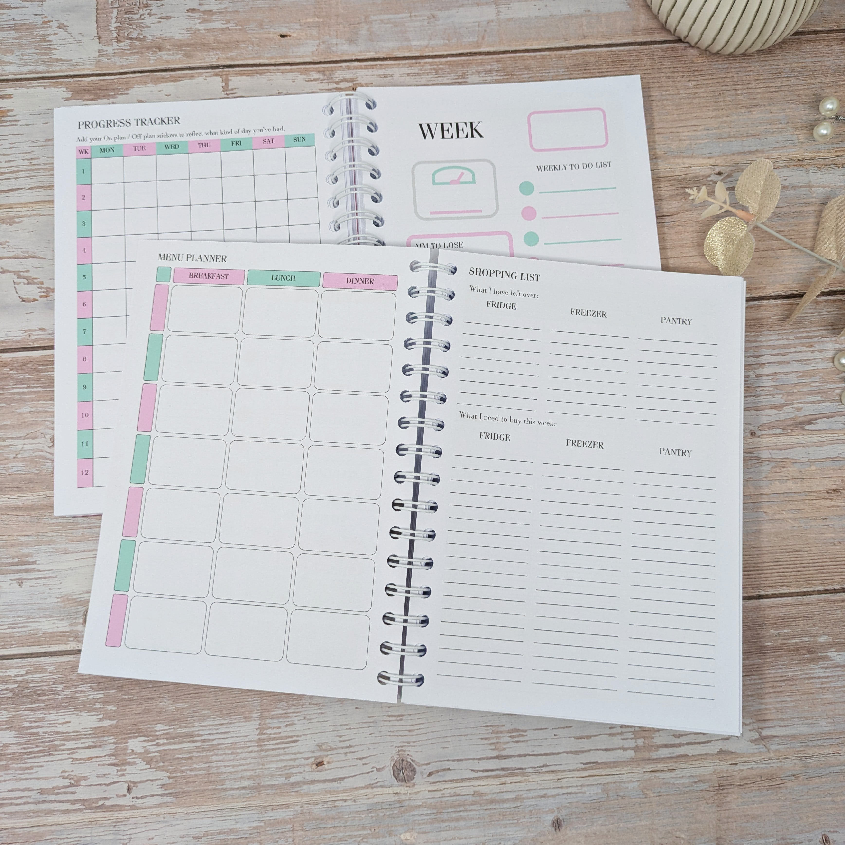 Deluxe Food Diary - Always Believe Pink