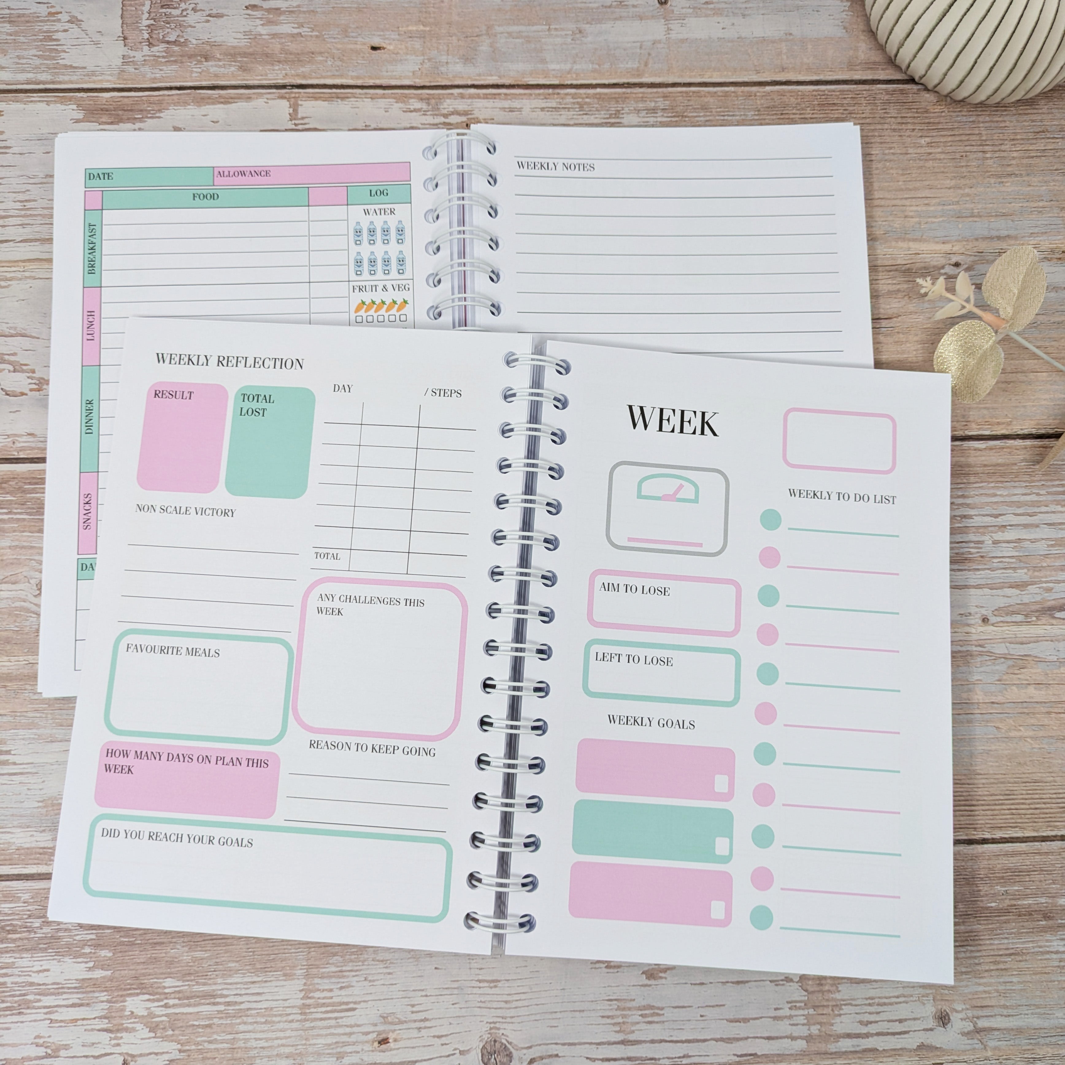 Deluxe Food Diary - Always Believe Pink