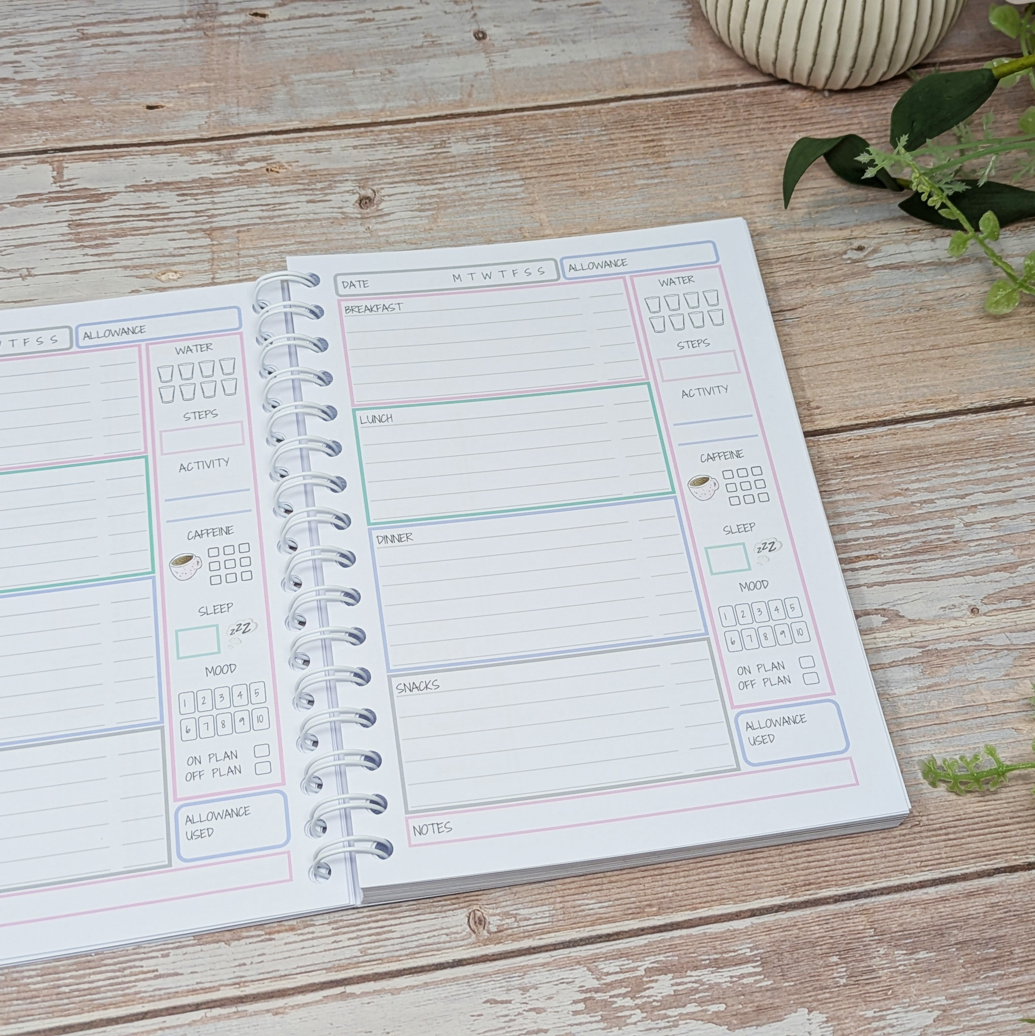 Pastel Food Diary - CC - Self Care