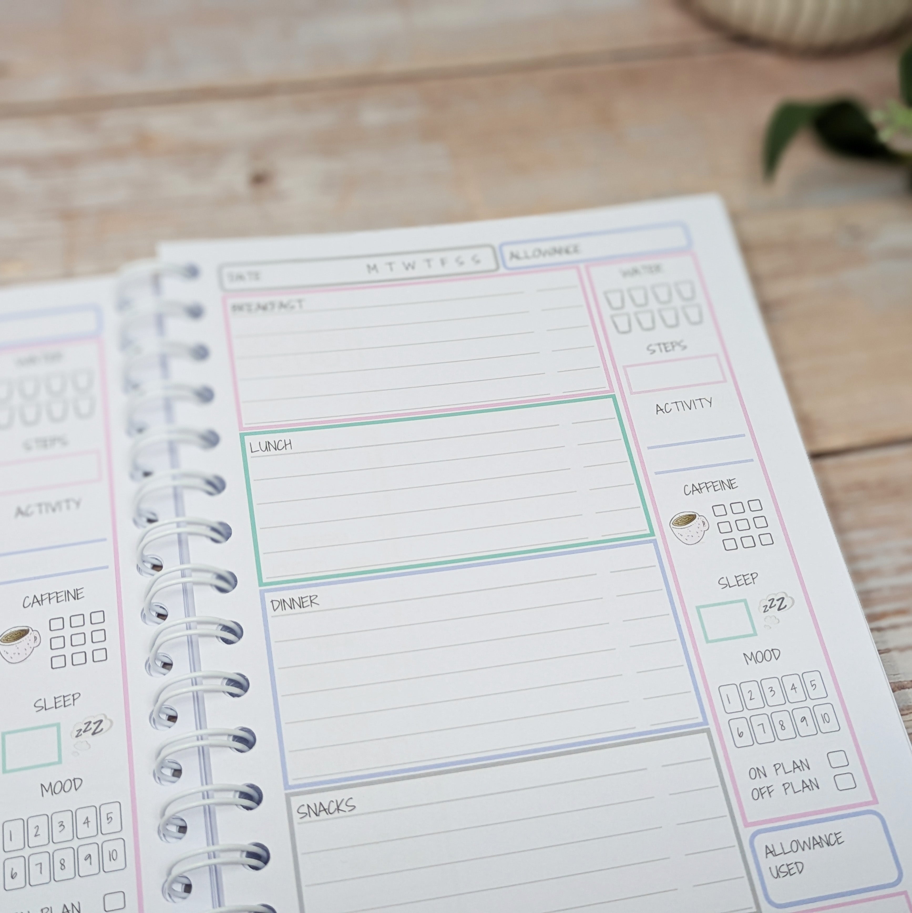 Pastel Food Diary - Self Care