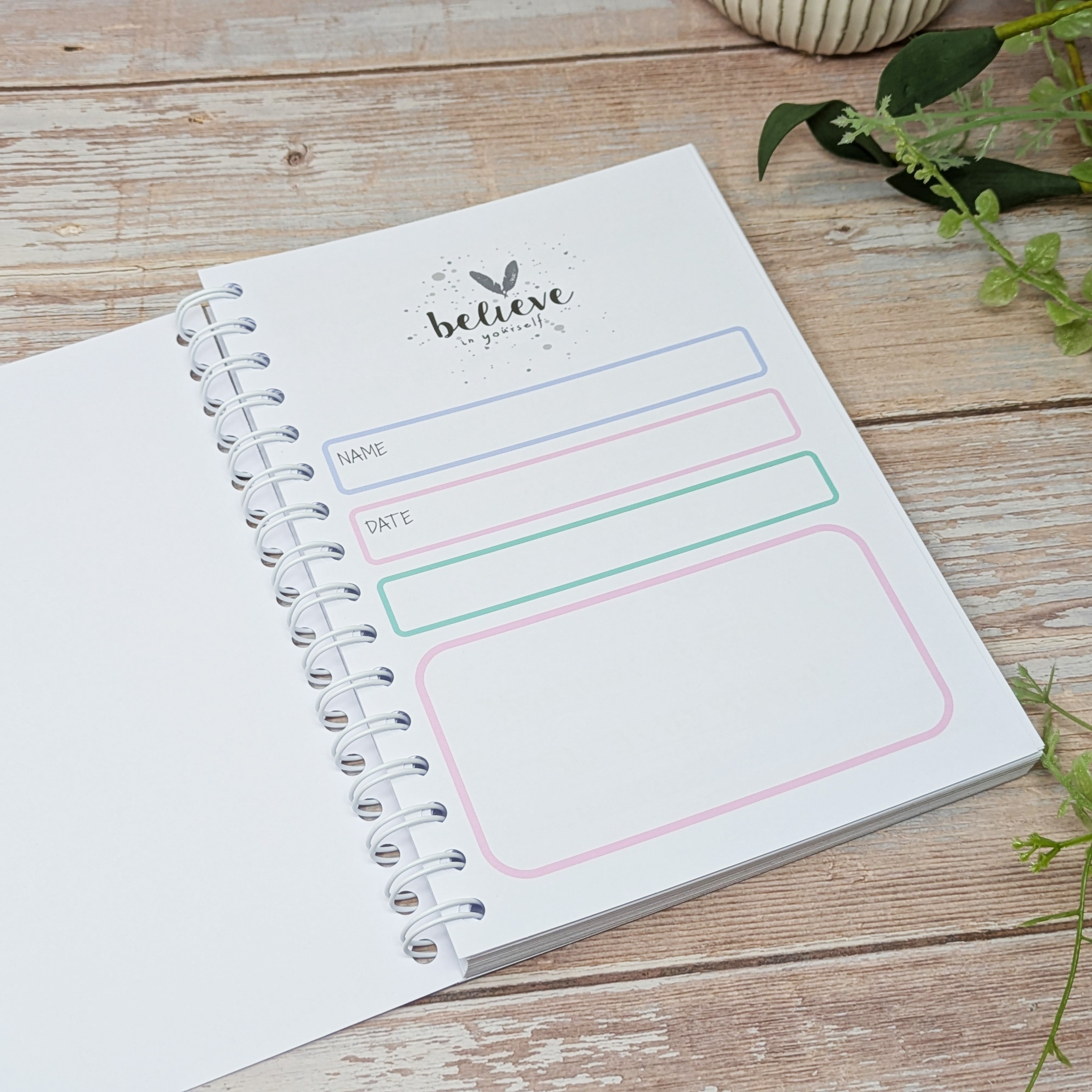 Pastel Food Diary - Self Care