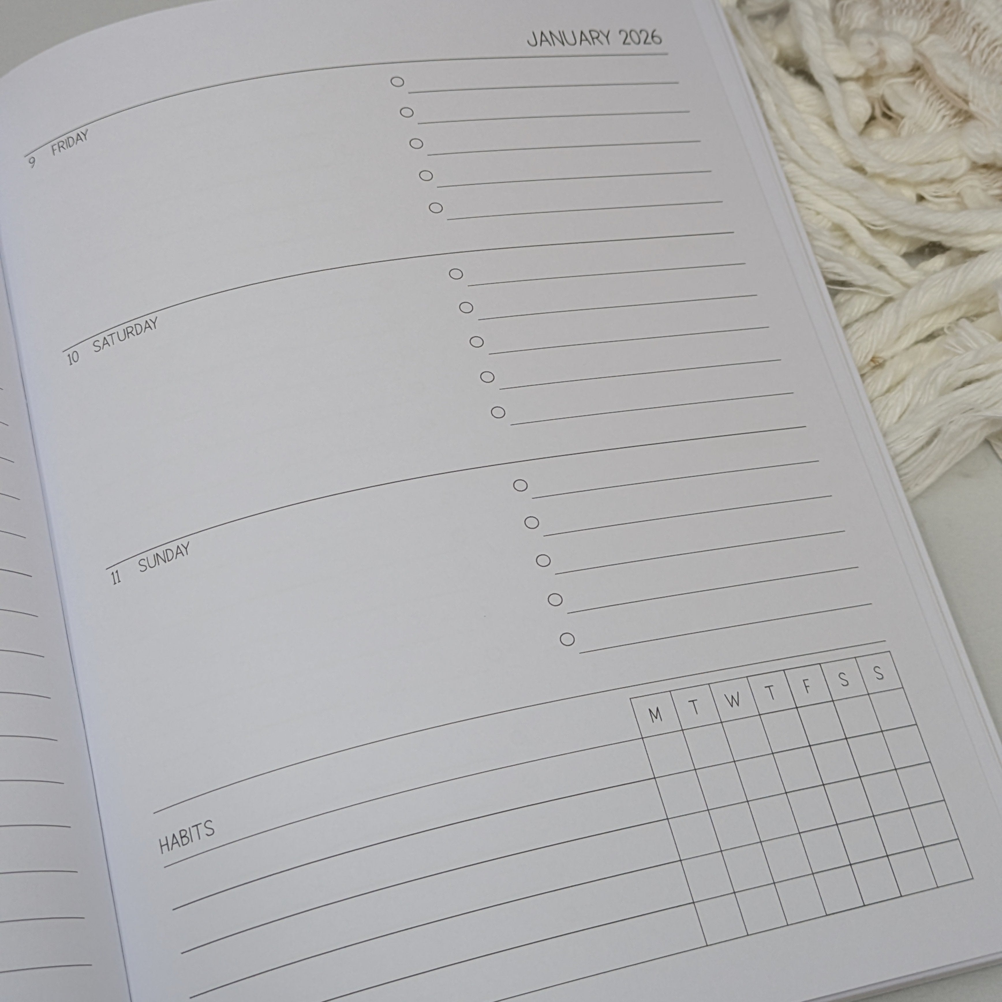 2026 Dated Weekly Planner - Watercolour