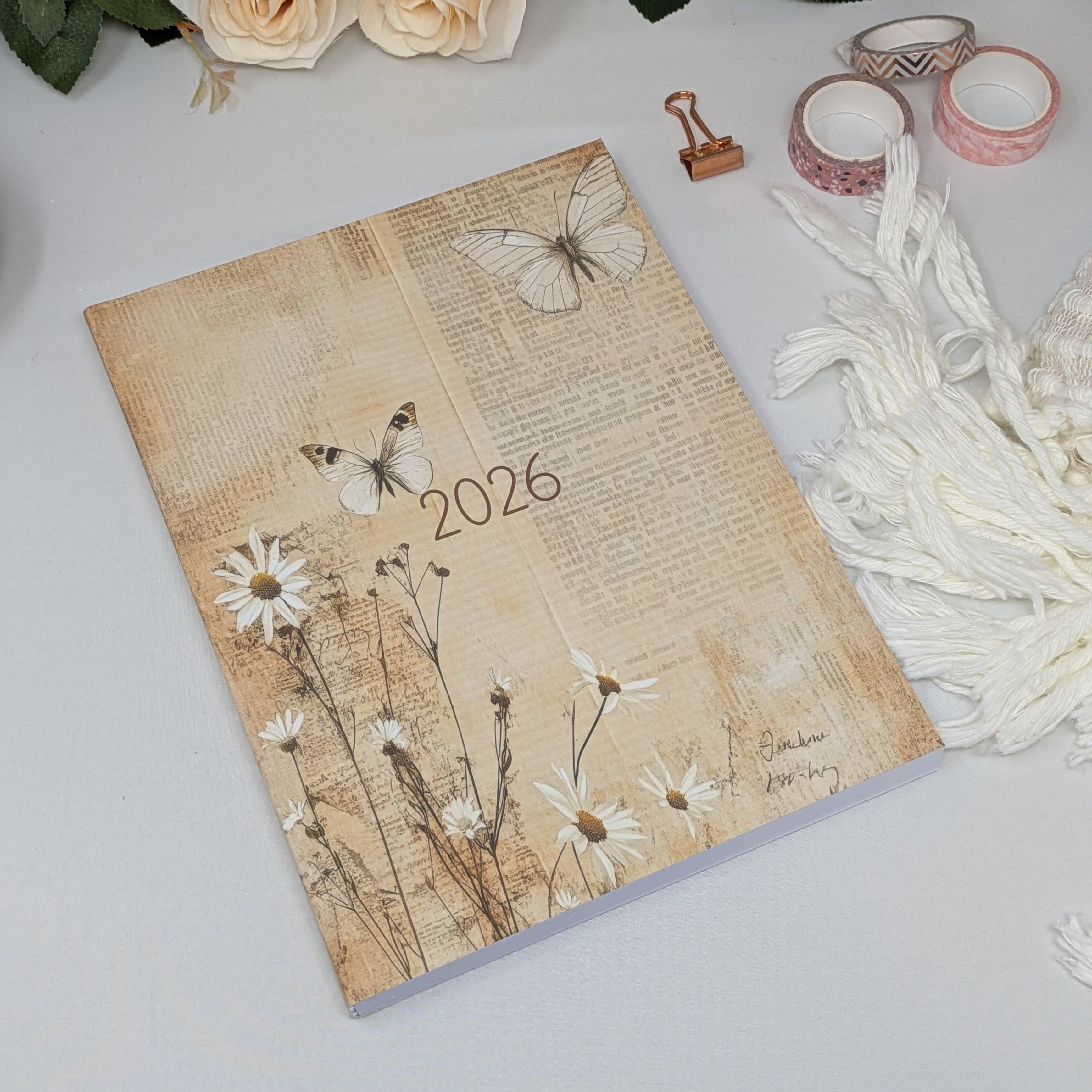 2026 Dated Weekly Planner - Butterflies