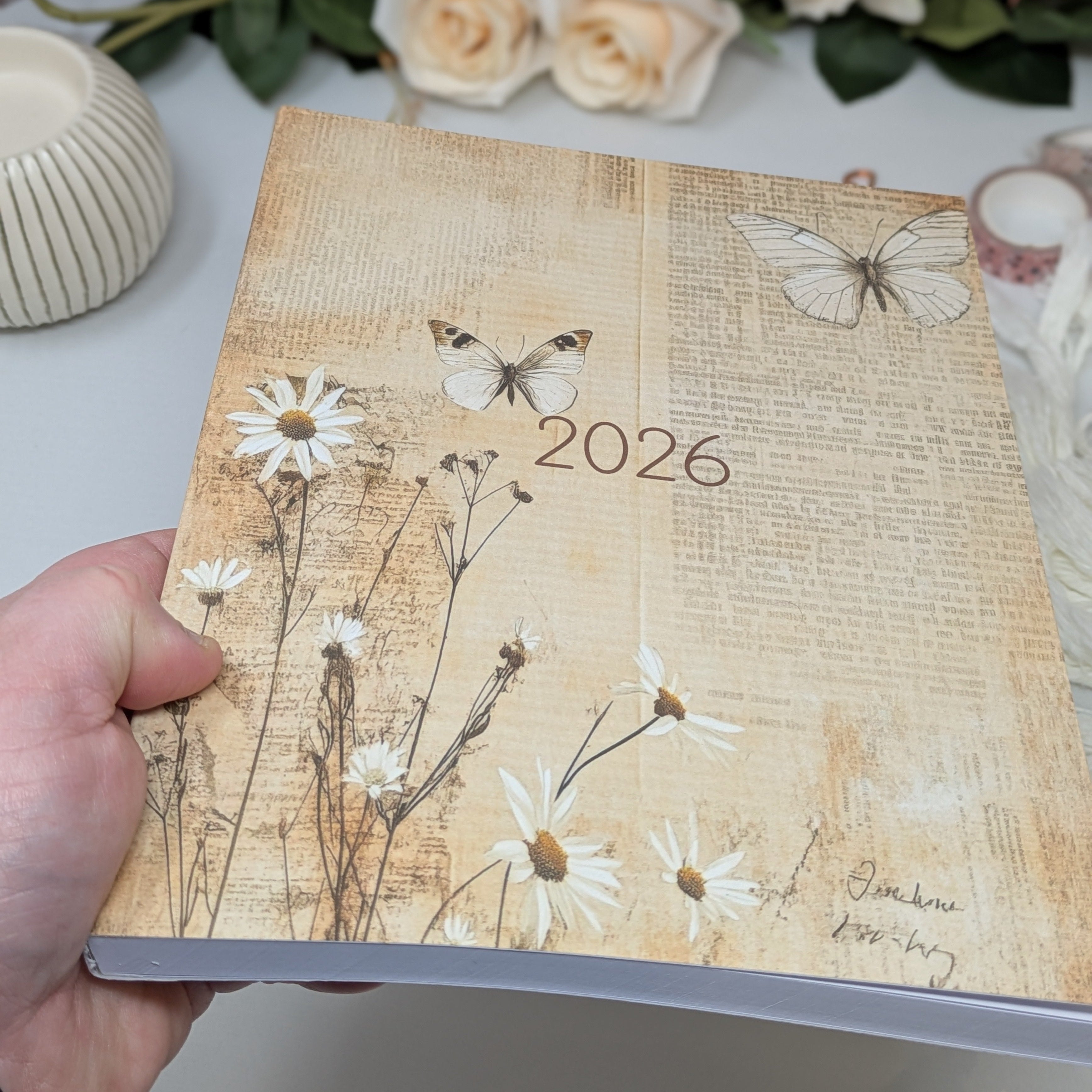 2026 Dated Weekly Planner - Butterflies