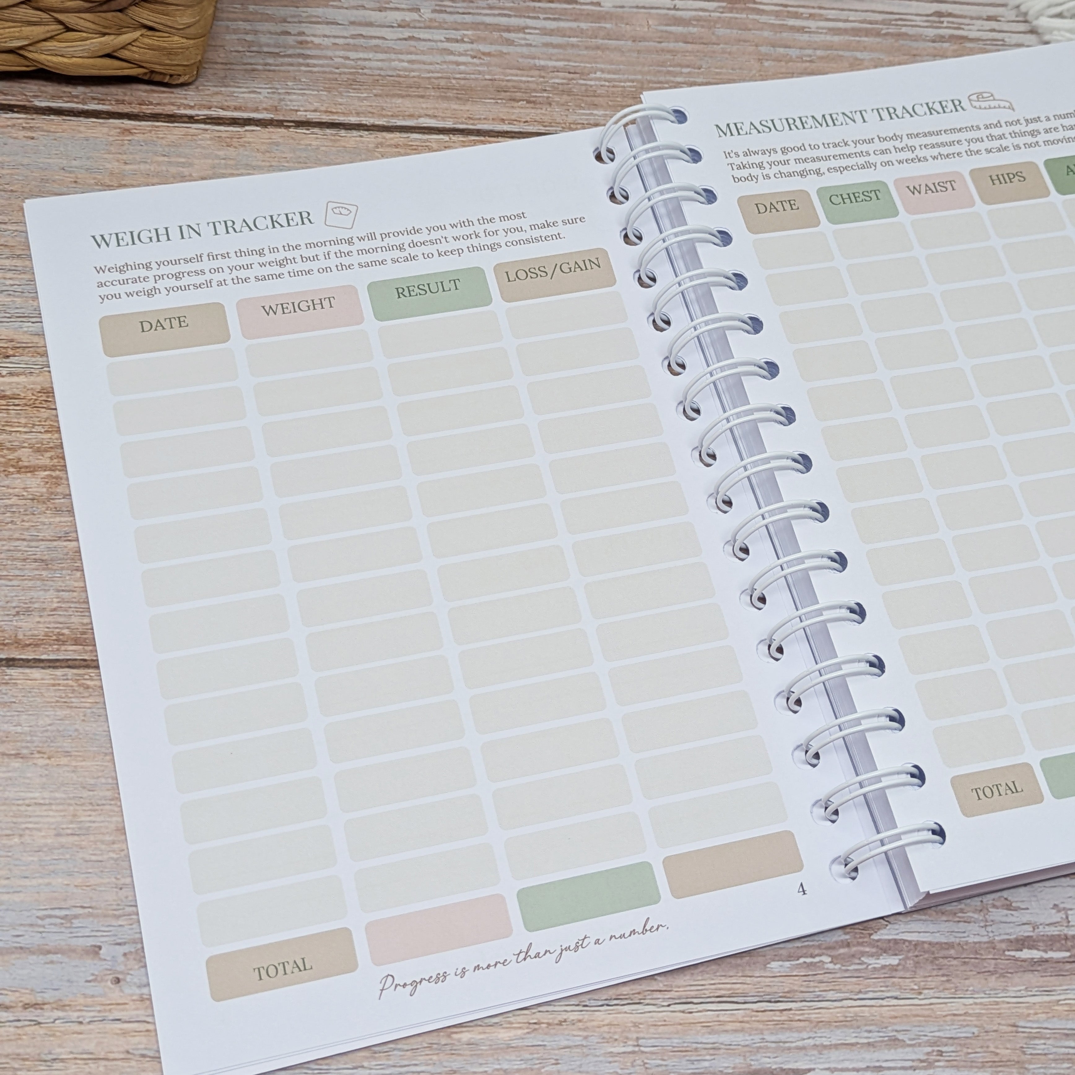 12 Week Weight Loss Journal - Flutter & Bloom