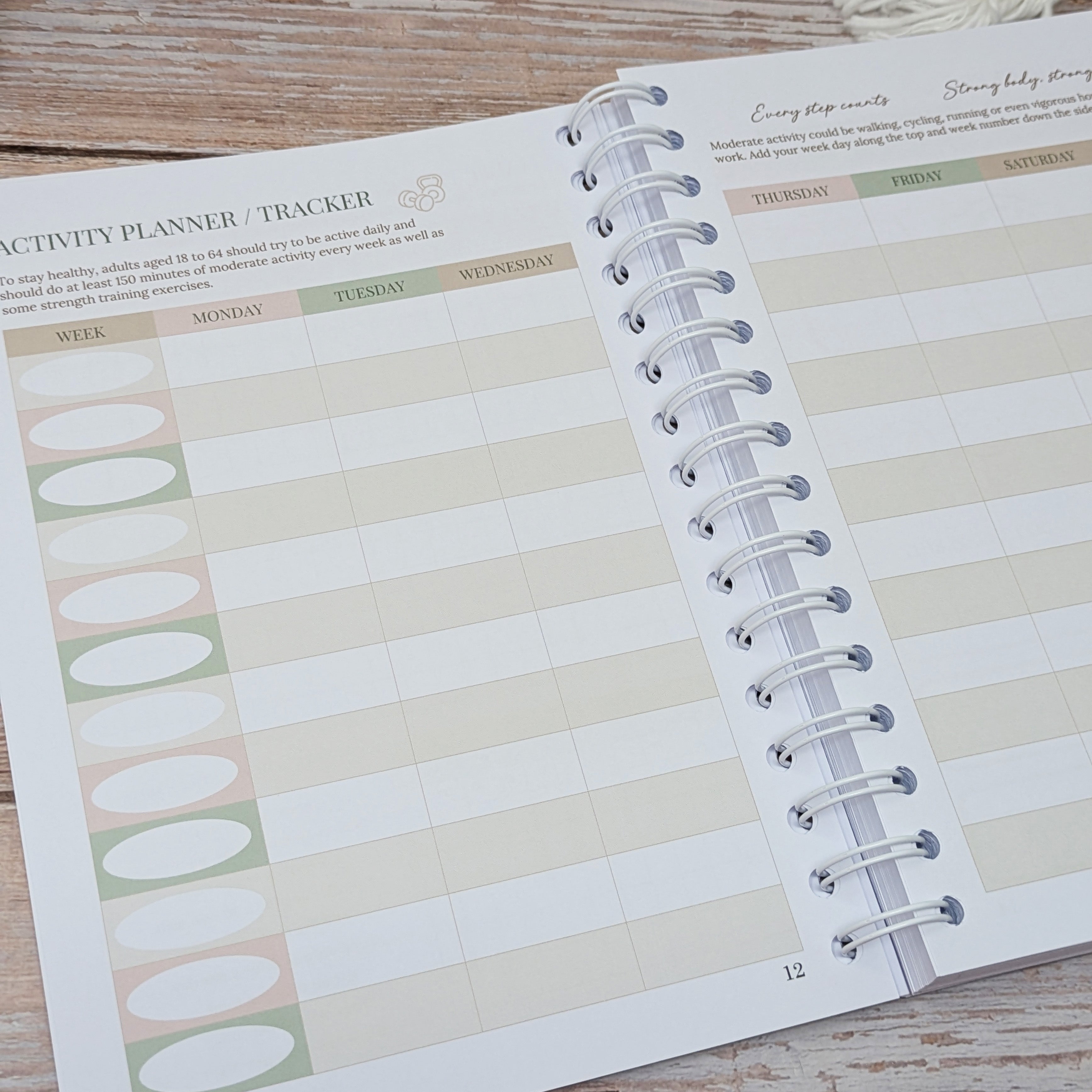 12 Week Weight Loss Journal - Flutter & Bloom