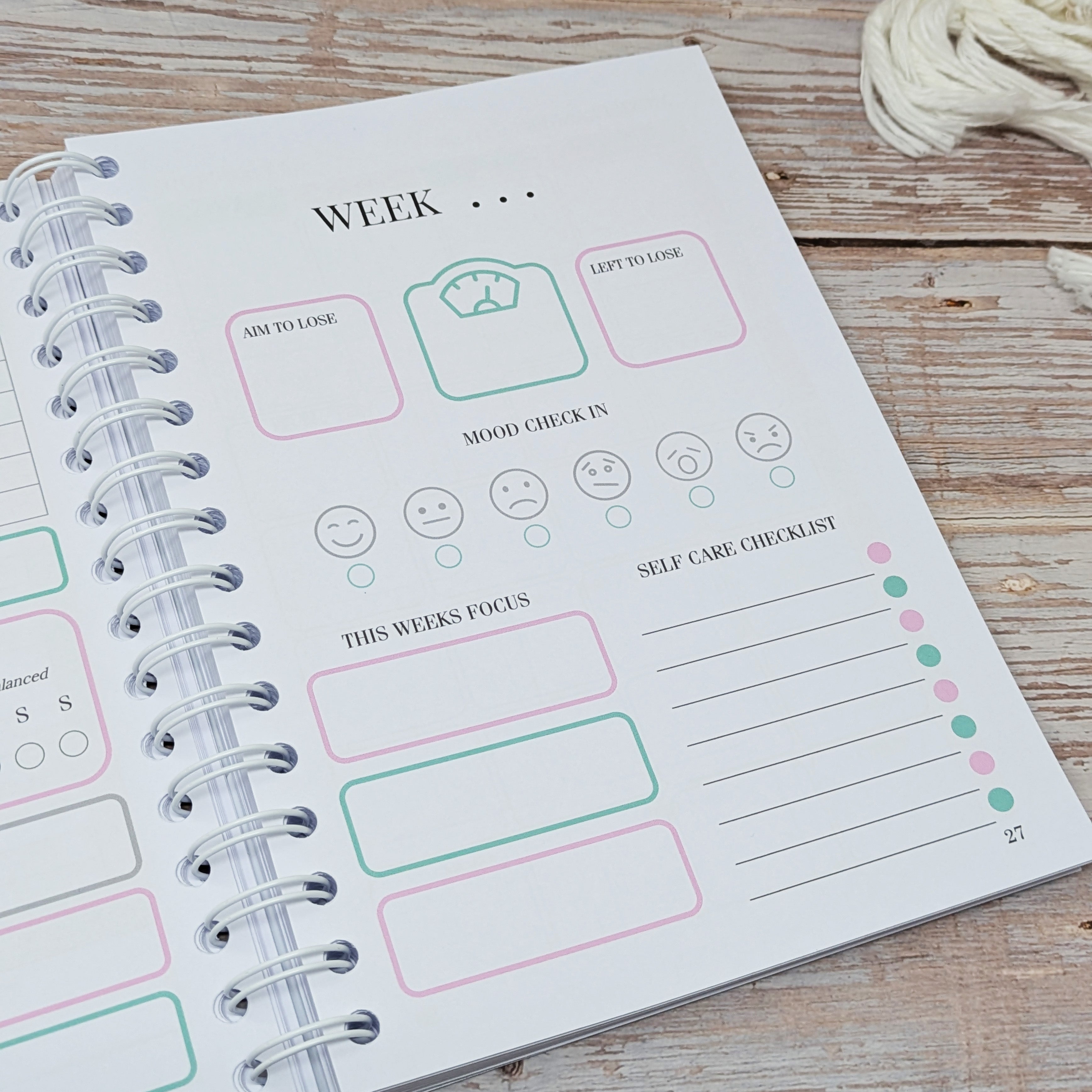 KETO | Food Diary Weight Loss Journal
