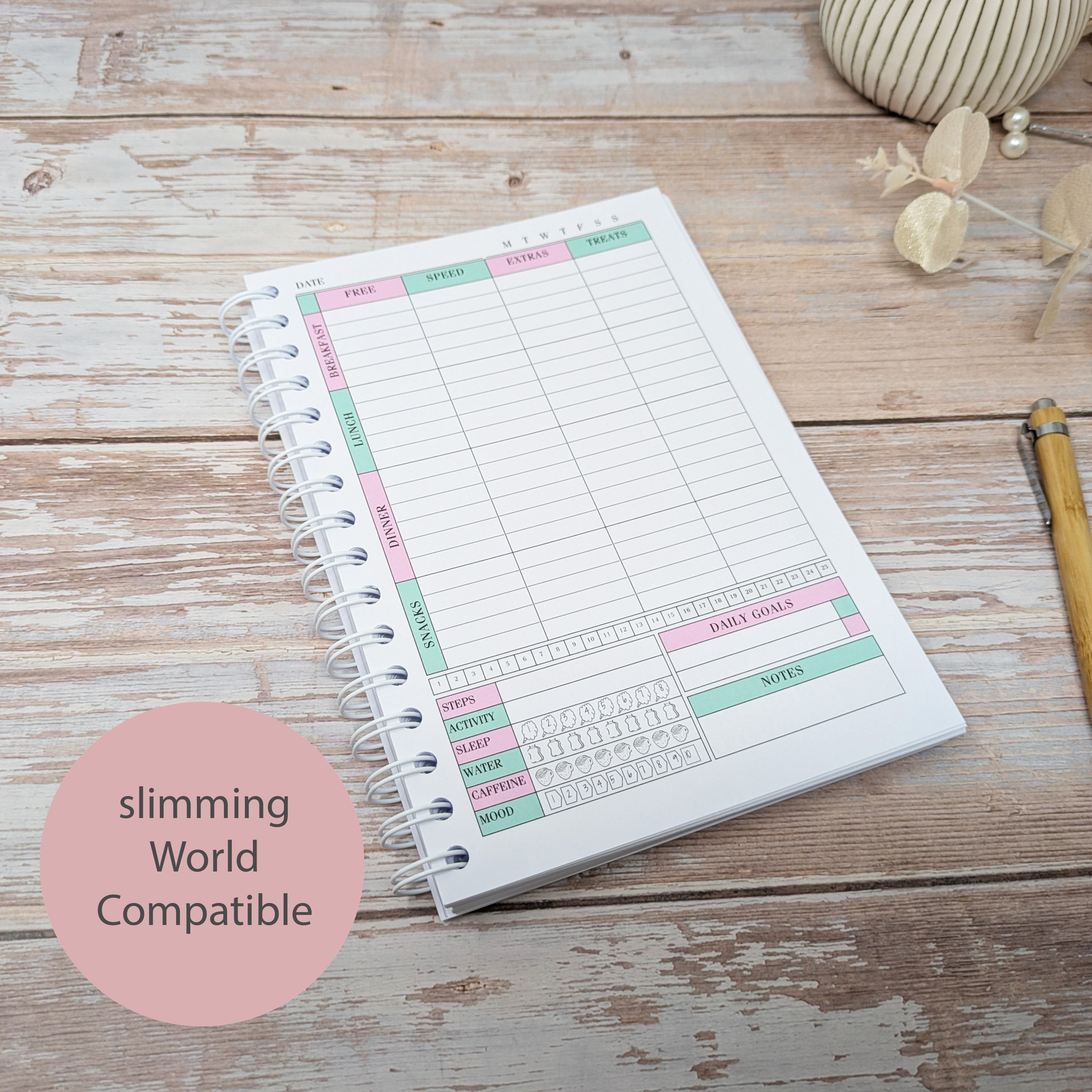 Deluxe Food Diary - Always Believe Pink