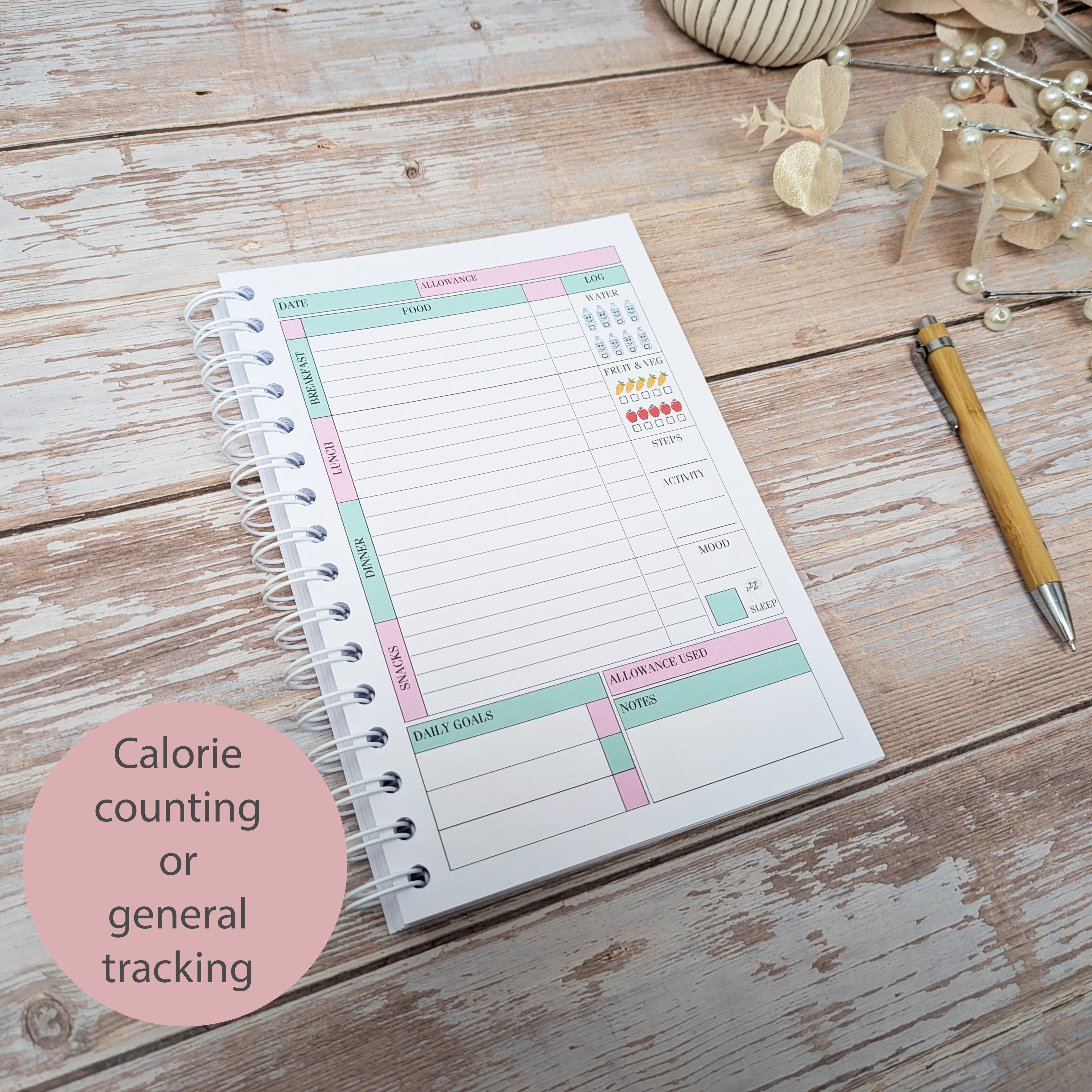 Deluxe Food Diary - Always Believe Pink