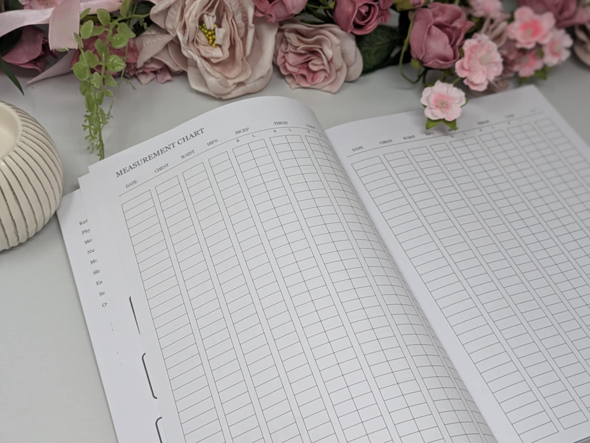 12 Month Health & Fitness Planner | Self Care Planner - Terecotta Softback