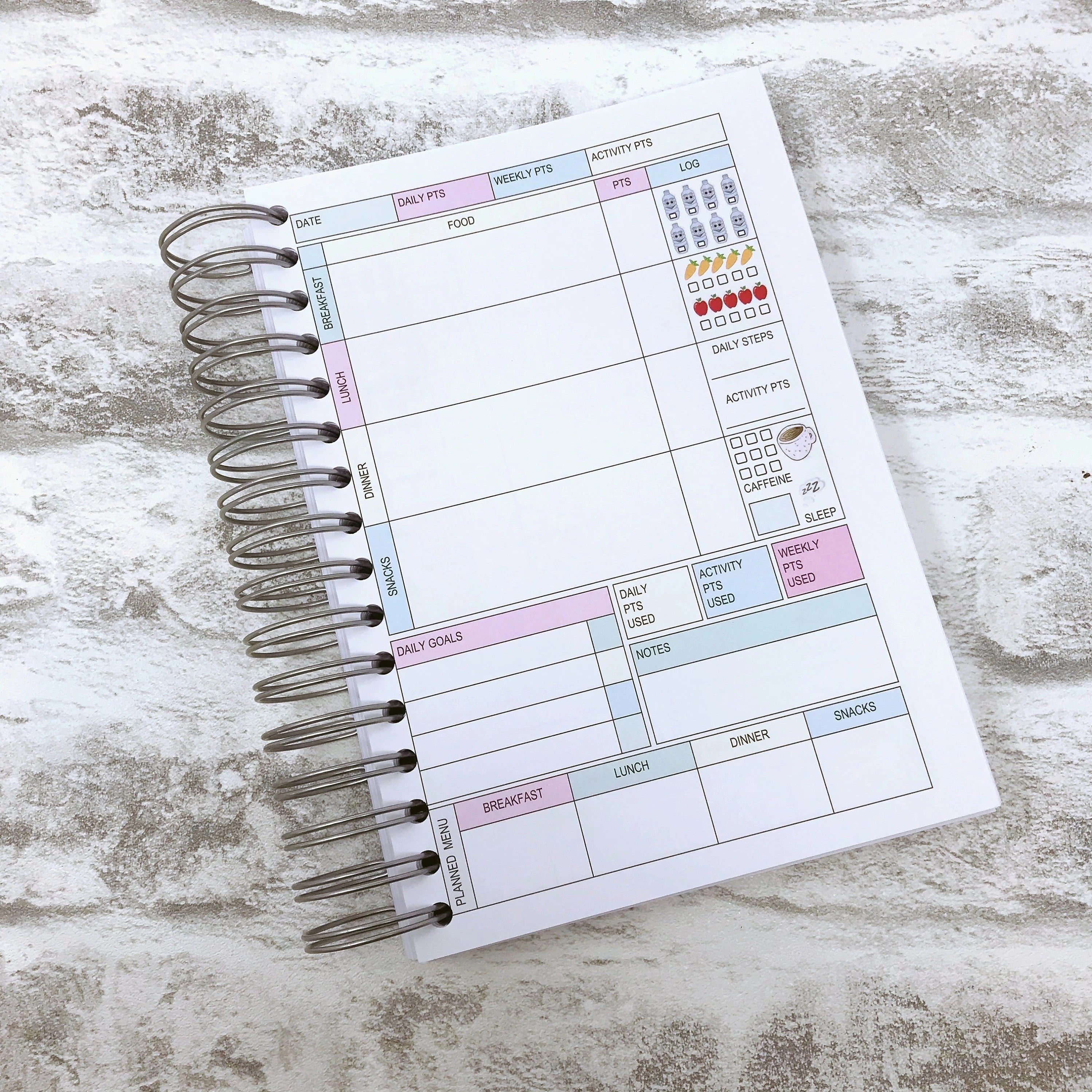 6 Month Food Diary - WW Colouful - Let The Journey Begin