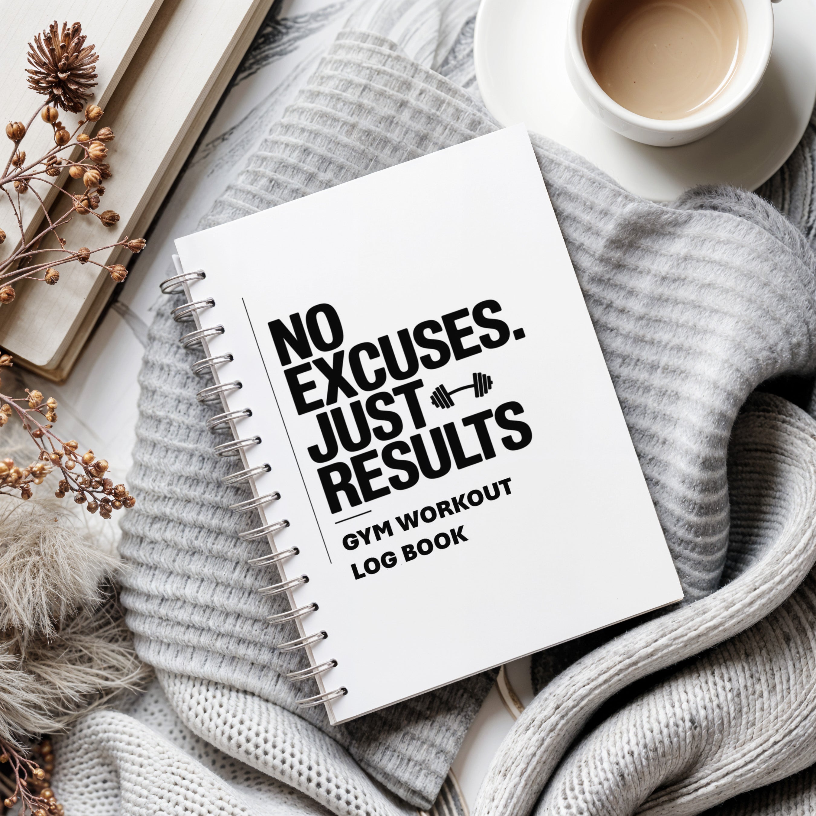 12 Month Gym Workout Journal – Fitness Tracking