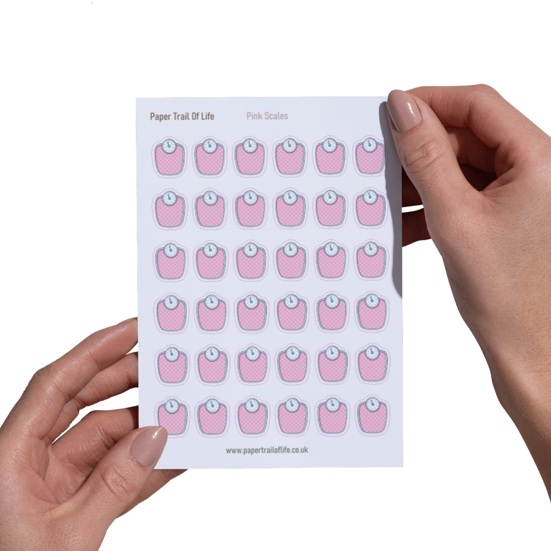 Sticker Sheet - Pink Scale Sticker Sheet