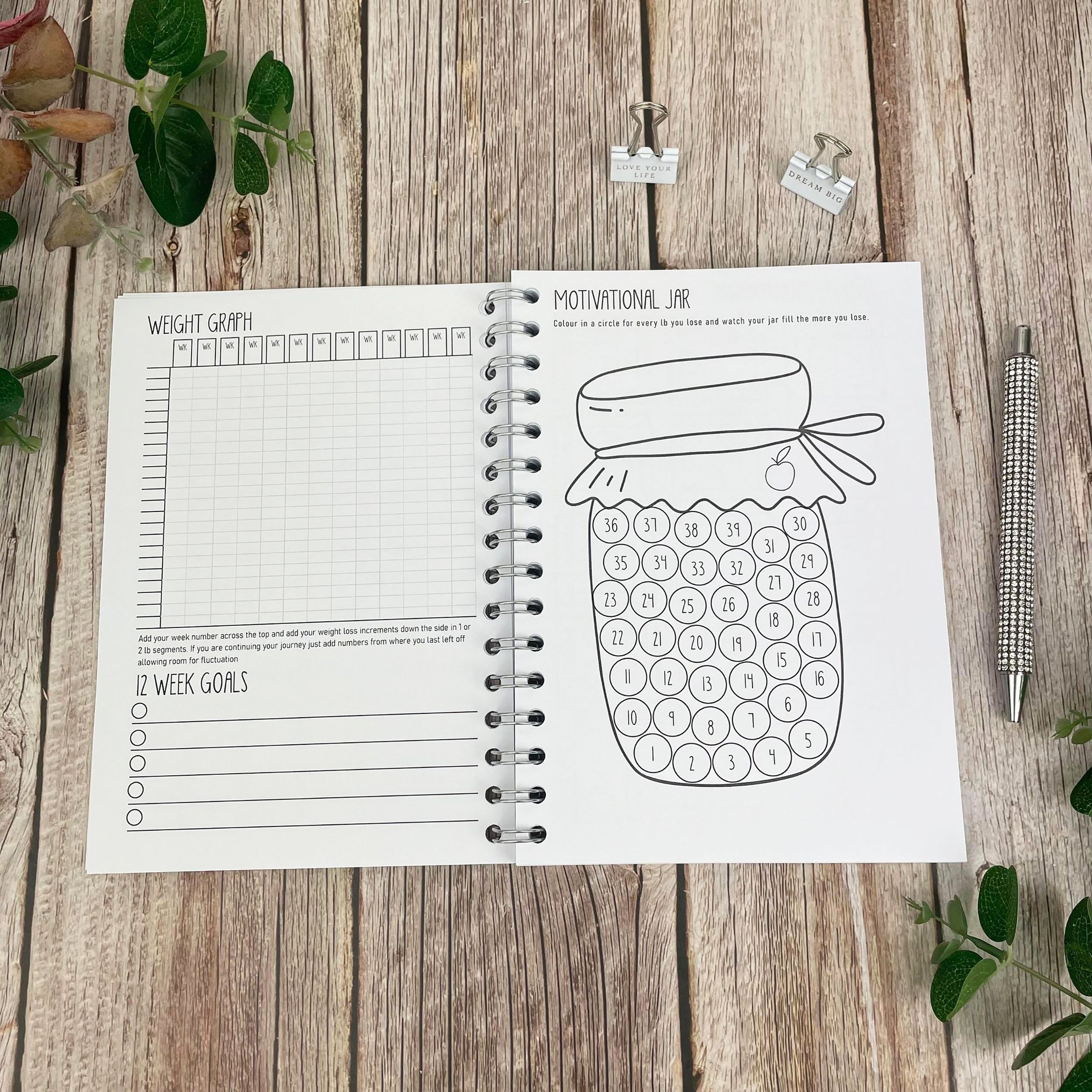 B&W Food Diary - Positive Vibes