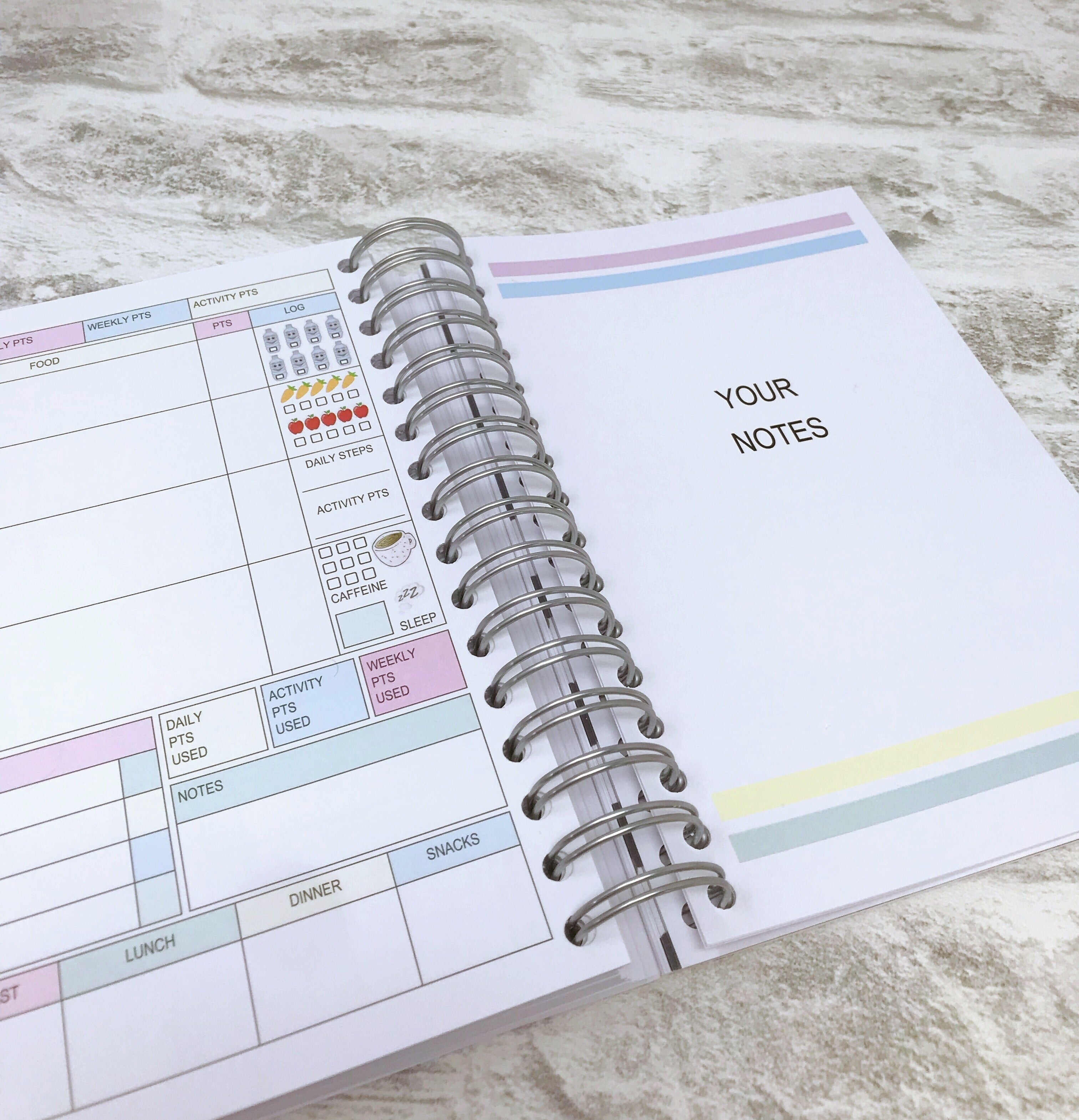 6 Month Food Diary - WW Colouful - Let The Journey Begin