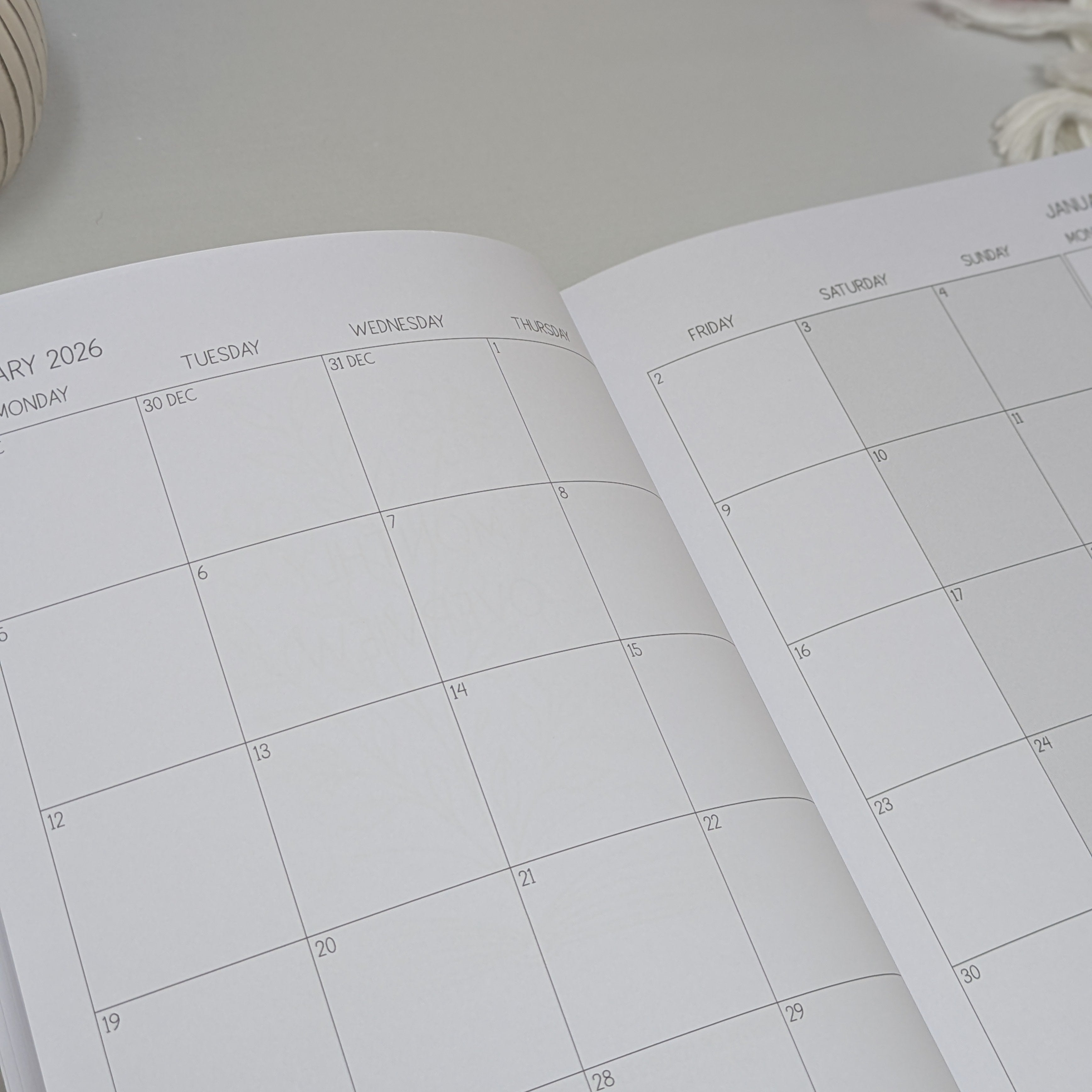 2026 Dated Weekly Planner  - Butterflies