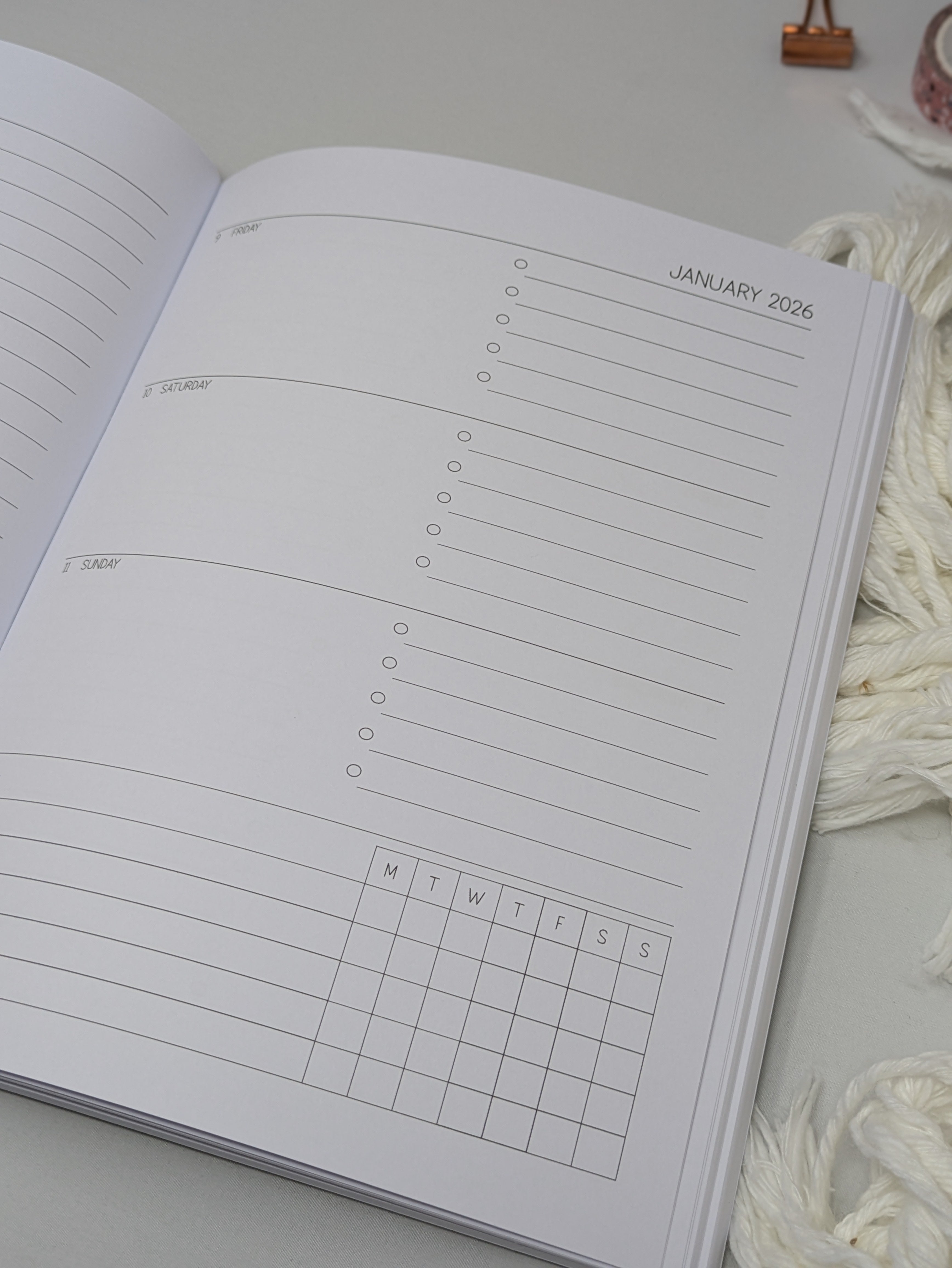 2026 Dated Weekly Planner  - Butterflies